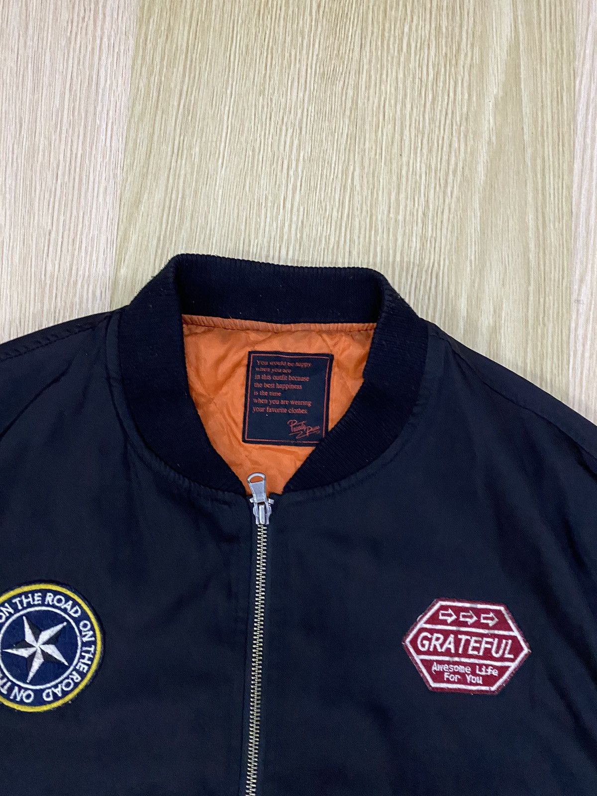 Japanese Brand Private pause patches bomber jacket Size US L / EU 52-54 / 3 - 5 Thumbnail