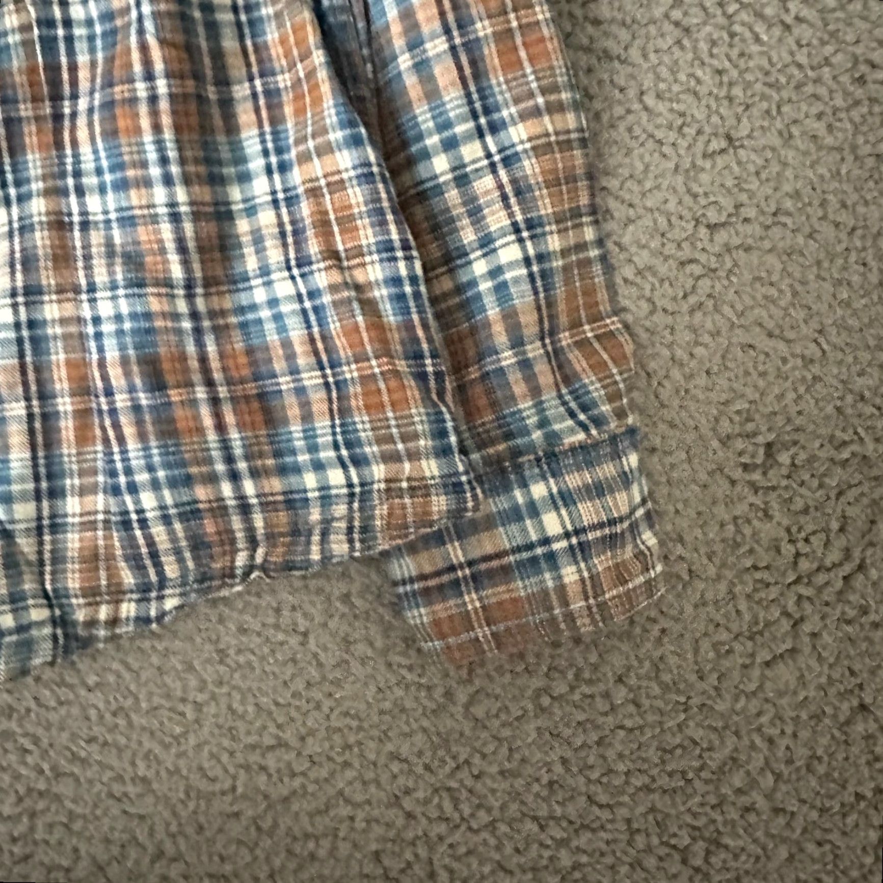 FatFace Fat Face Shirt Adult 2XL Blue Plaid Flannel Cotton Polyester Button-Up with Pockets Mens Casual Workwear 80s 90s Vintage Theme Size US XXL / EU 58 / 5 - 5 Thumbnail