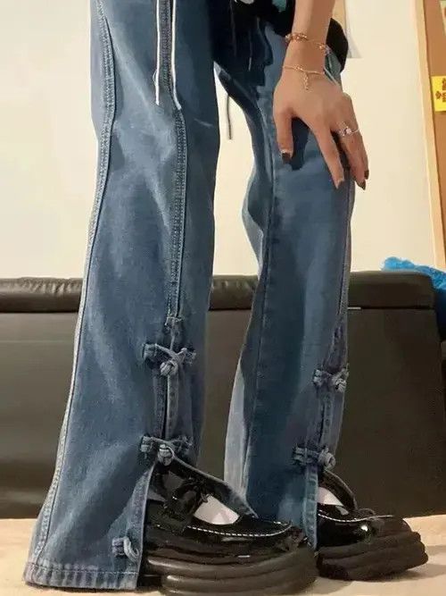 Japanese Brand × Vintage Pants Korean High Waist Straight Casual Trousers Size 32" / US 10 / IT 46 - 2 Thumbnail