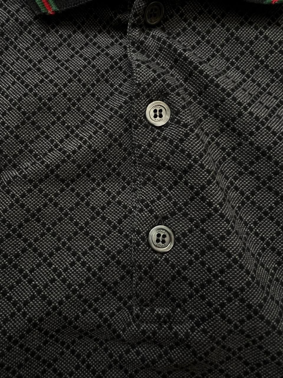 Gucci Vintage Gucci monogram diamond gray polo shirt Size US M / EU 48-50 / 2 - 4 Thumbnail