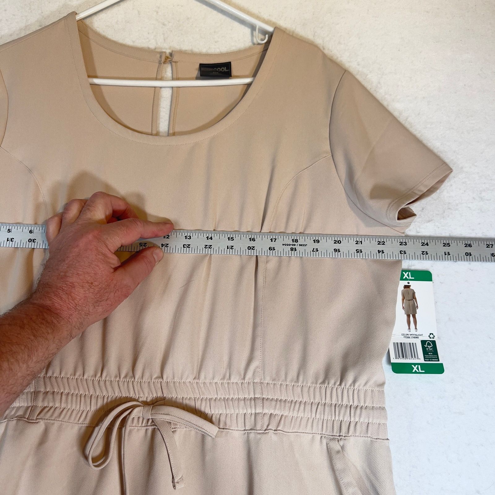 Other 32 Degrees COOL Dress Woman XL Peasant Elastic Waist 37" L Size XL / US 12-14 / IT 48-50 - 7 Thumbnail