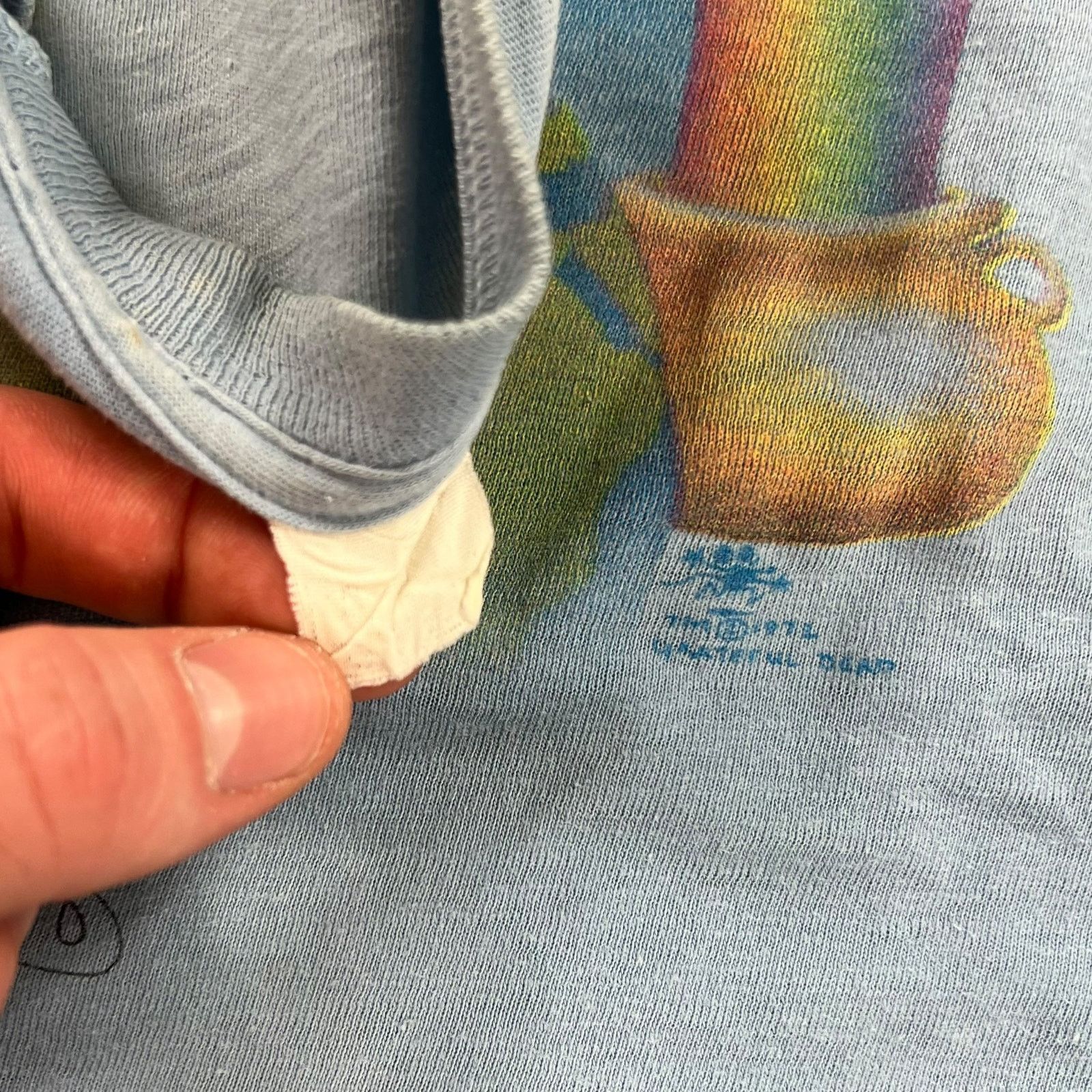 Band Tees × Grateful Dead × Vintage Vintage 1973 Grateful Dead Europe Jester Stanley Mouse tee Size US M / EU 48-50 / 2 - 6 Thumbnail