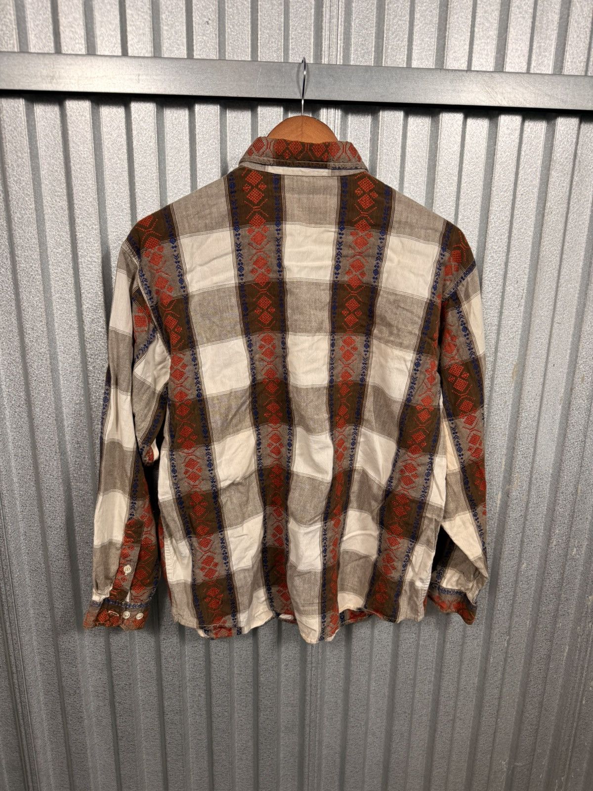 Other Vintage 90s Krazy Kat Western Button Up Diamond Shirt Size US L / EU 52-54 / 3 - 8 Thumbnail