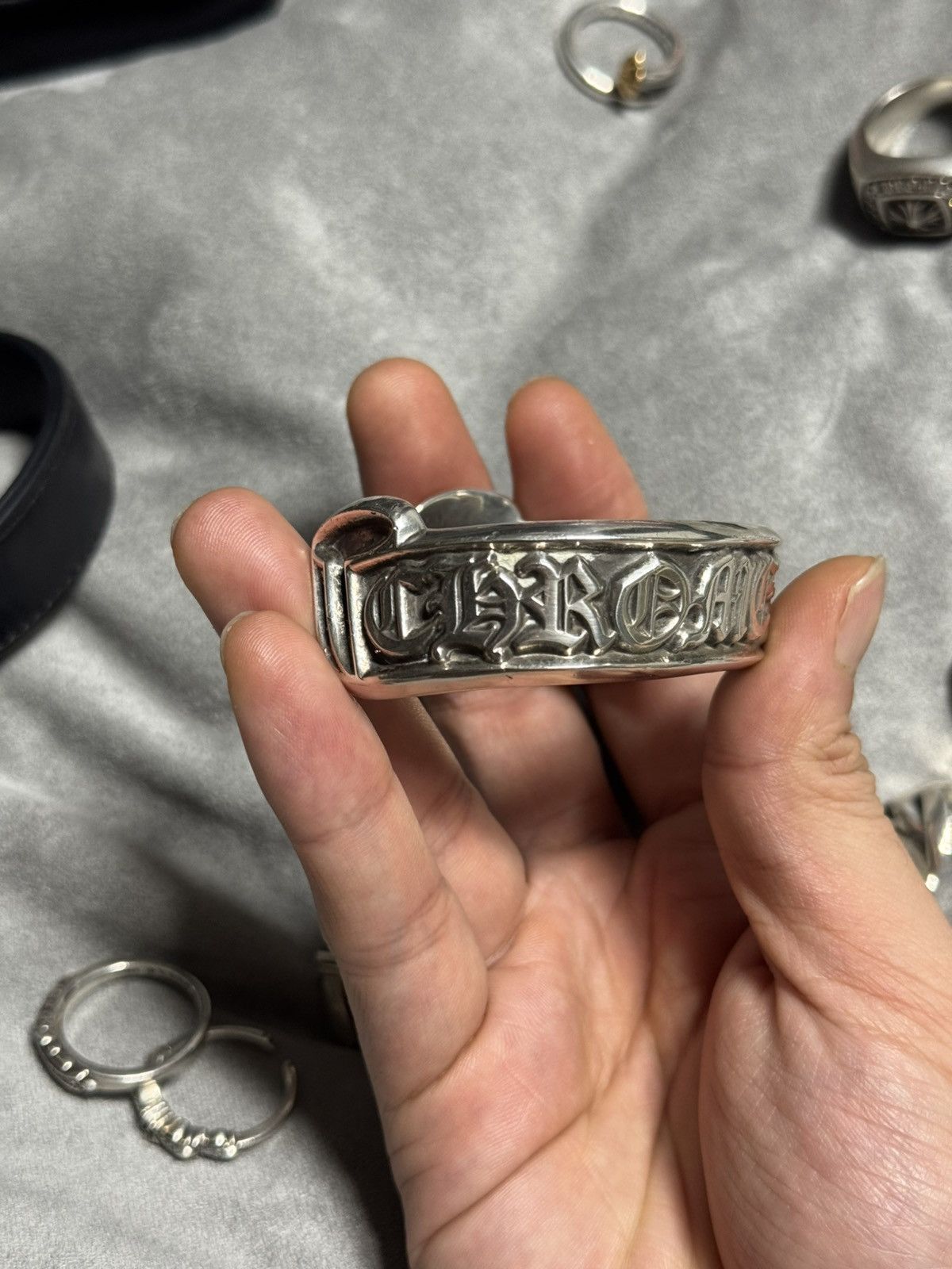 Chrome Hearts Chrome hearts scroll logo bangle Size ONE SIZE - 1 Thumbnail