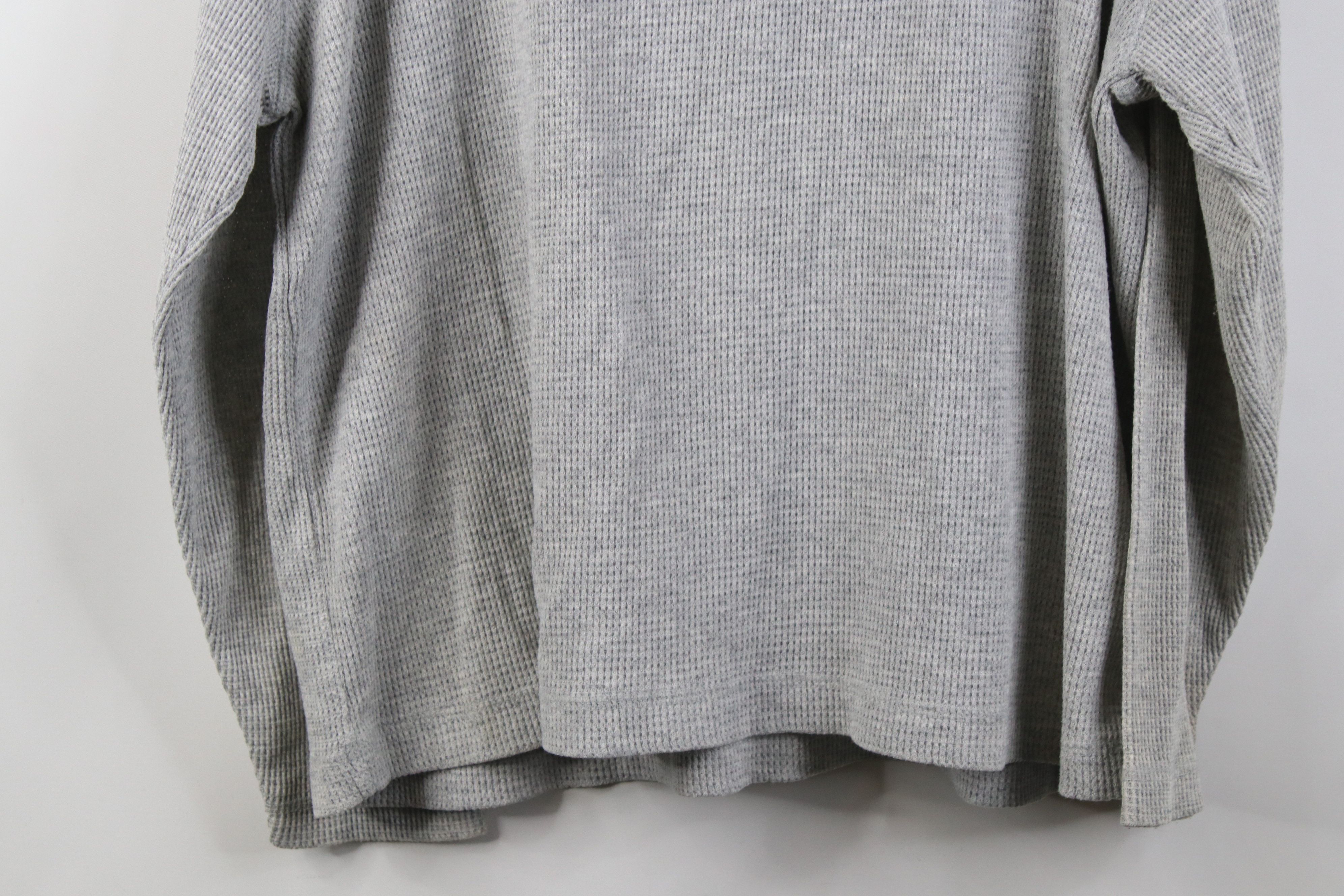 Vintage Vintage 90s Streetwear Thermal Waffle Knit Henley T-Shirt Size L / US 10 / IT 46 - 14 Thumbnail