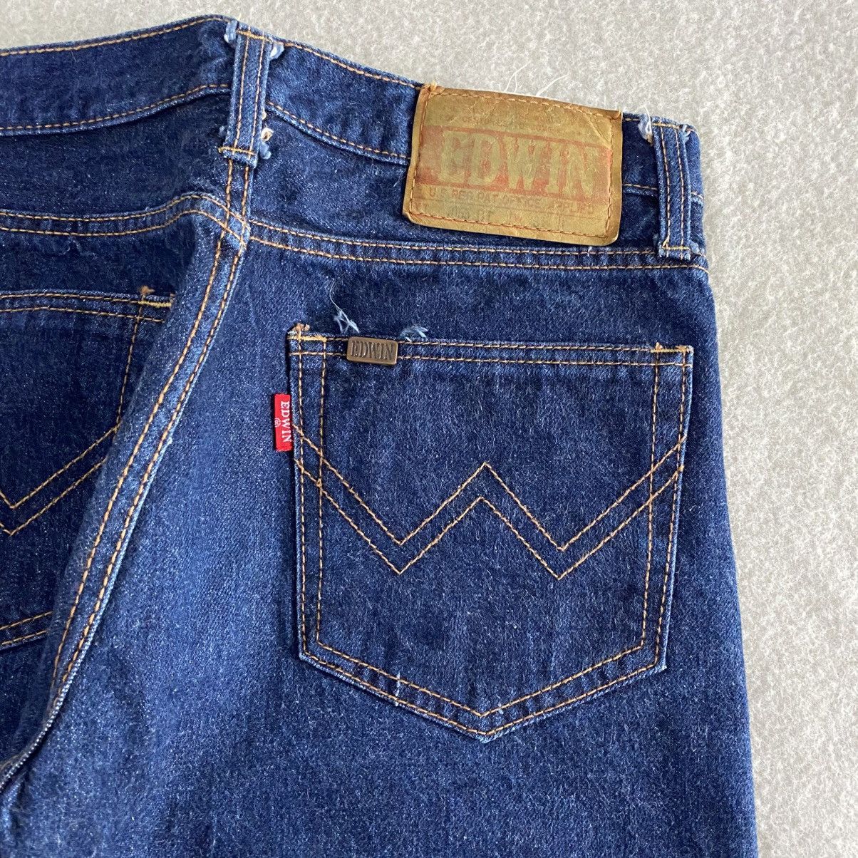 Edwin × Vintage Vintage 80's Edwin Blue Jeans Selvedge w29 Size US 29 - 7 Thumbnail