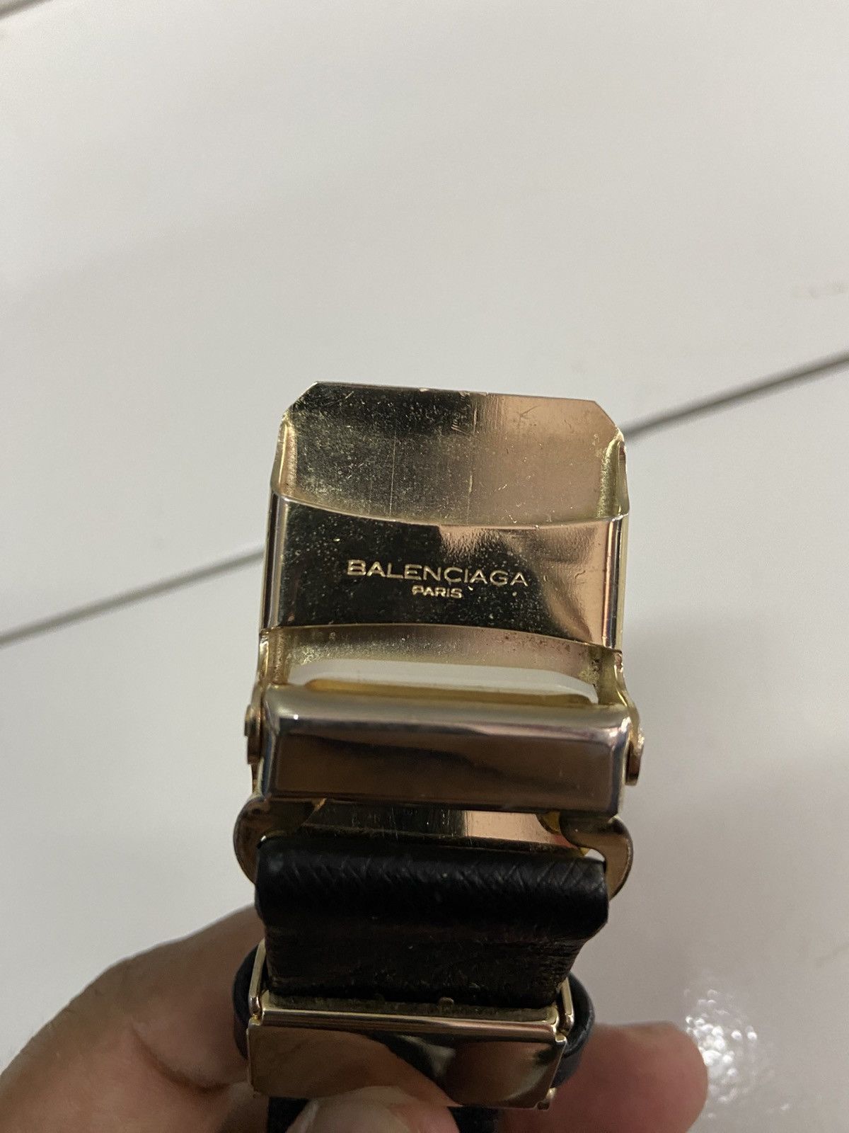 Balenciaga VINTAGE BALENCIAGA PARIS OSTRICH LEATHER BELT Size 38 - 3 Thumbnail