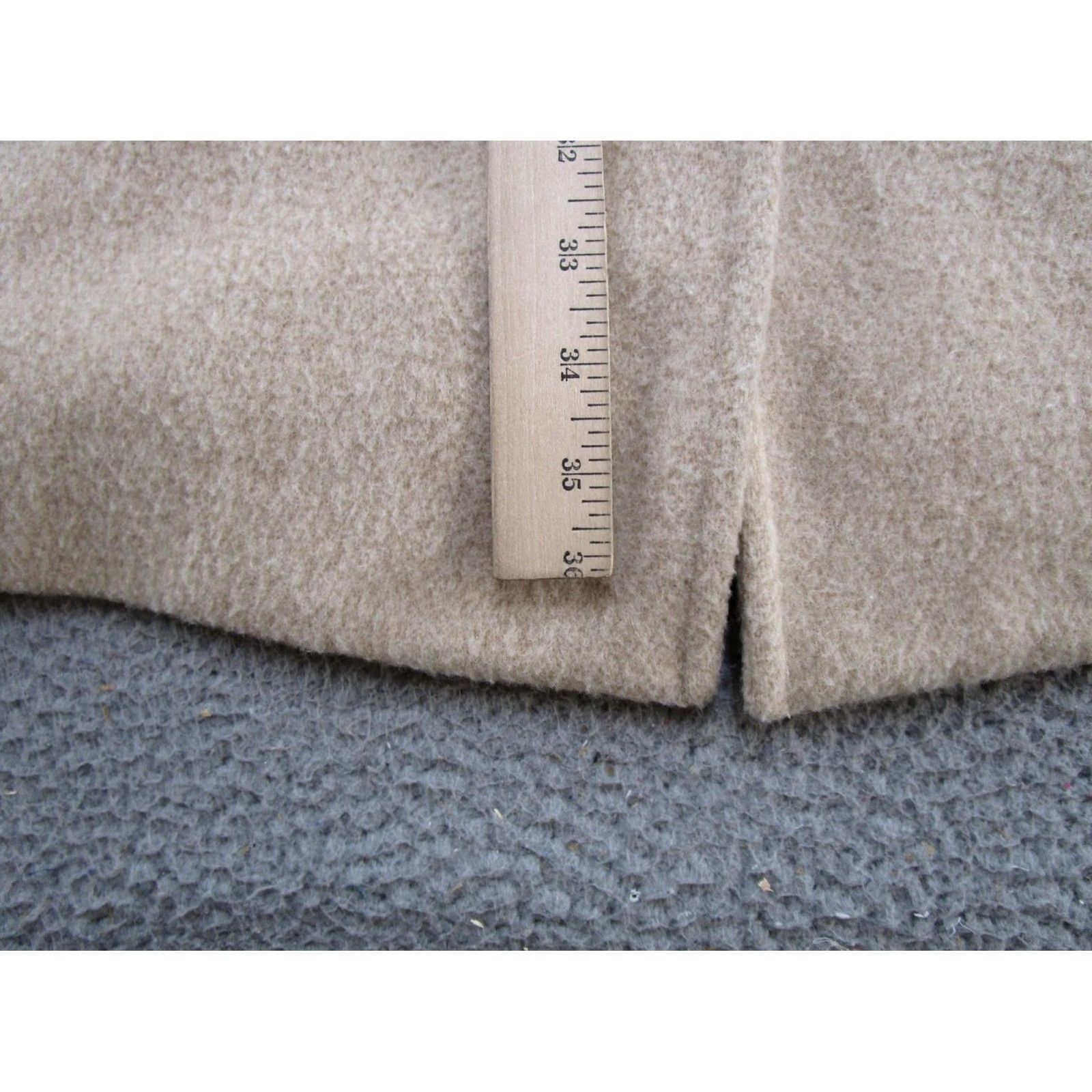 Vintage Cabin Creek Pea Coat Womens Size 18W Mid-Length Lined Wool Coat Beige 90s Vintage Womens Size XXL / US 16-18 / IT 52-54 - 6 Thumbnail