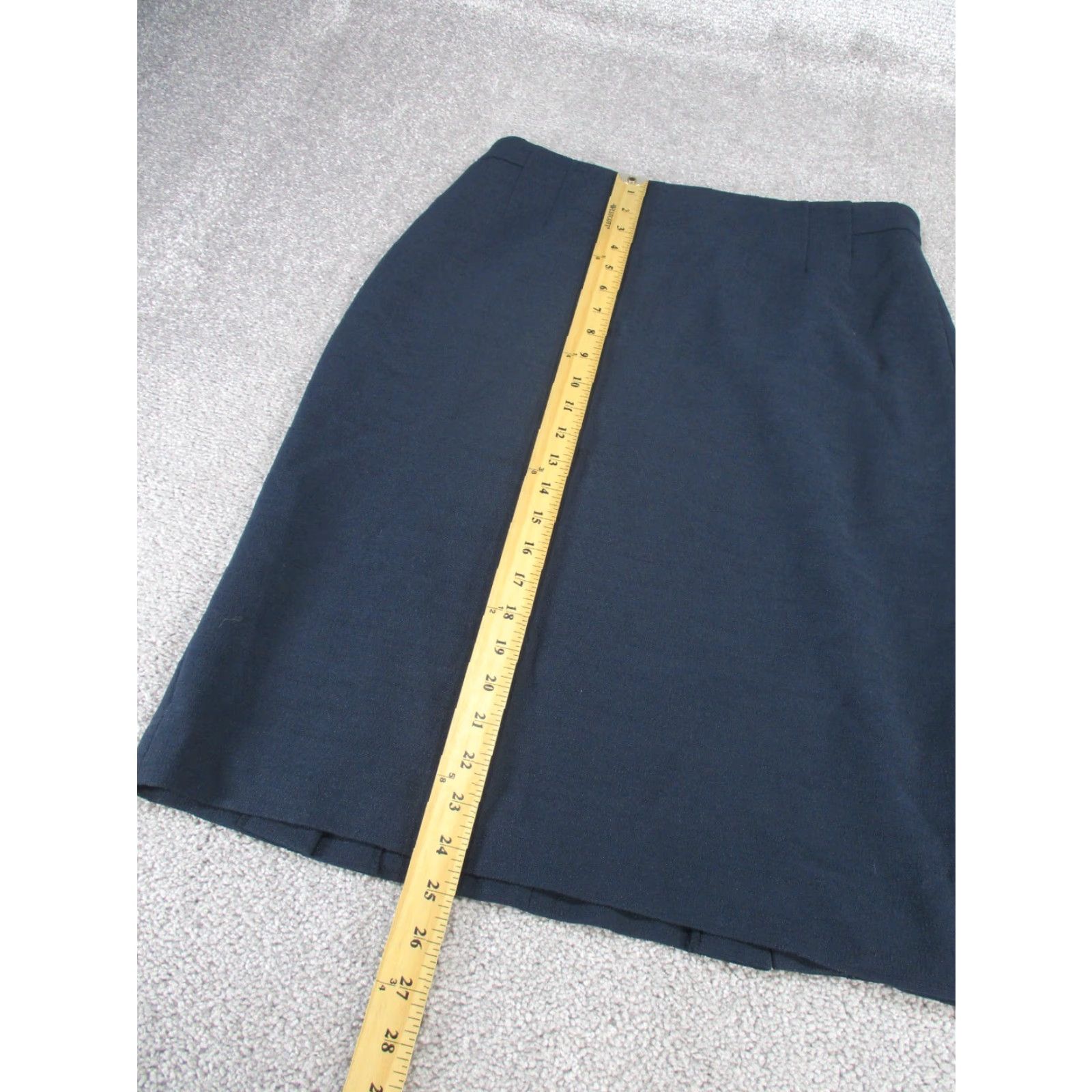 M.M.LaFleur MM.LaFleur Skirt Womens 10 Navy Blue Textured Pencil Midi Size 32" / US 10 / IT 46 - 4 Thumbnail