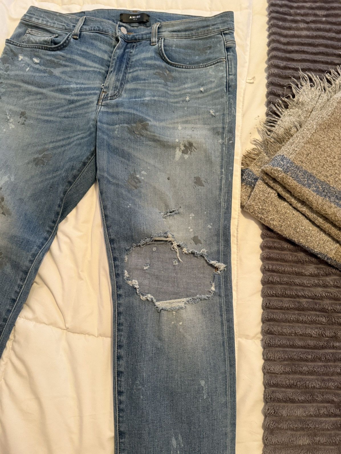 Amiri Amiri Rosebowl 'Artist Broken' Jeans Size US 38 / EU 54 - 3 Thumbnail