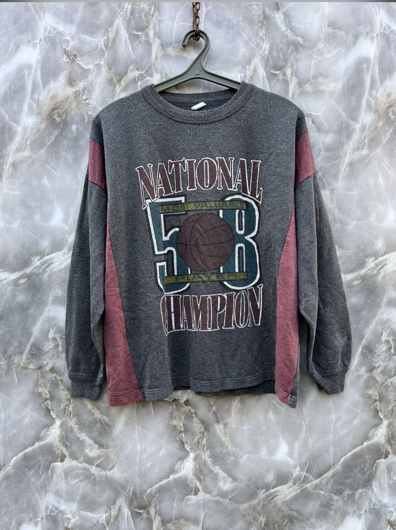 Vintage Vintage Sweatshirt National Basketball Champion Size US M / EU 48-50 / 2 - 1 Thumbnail