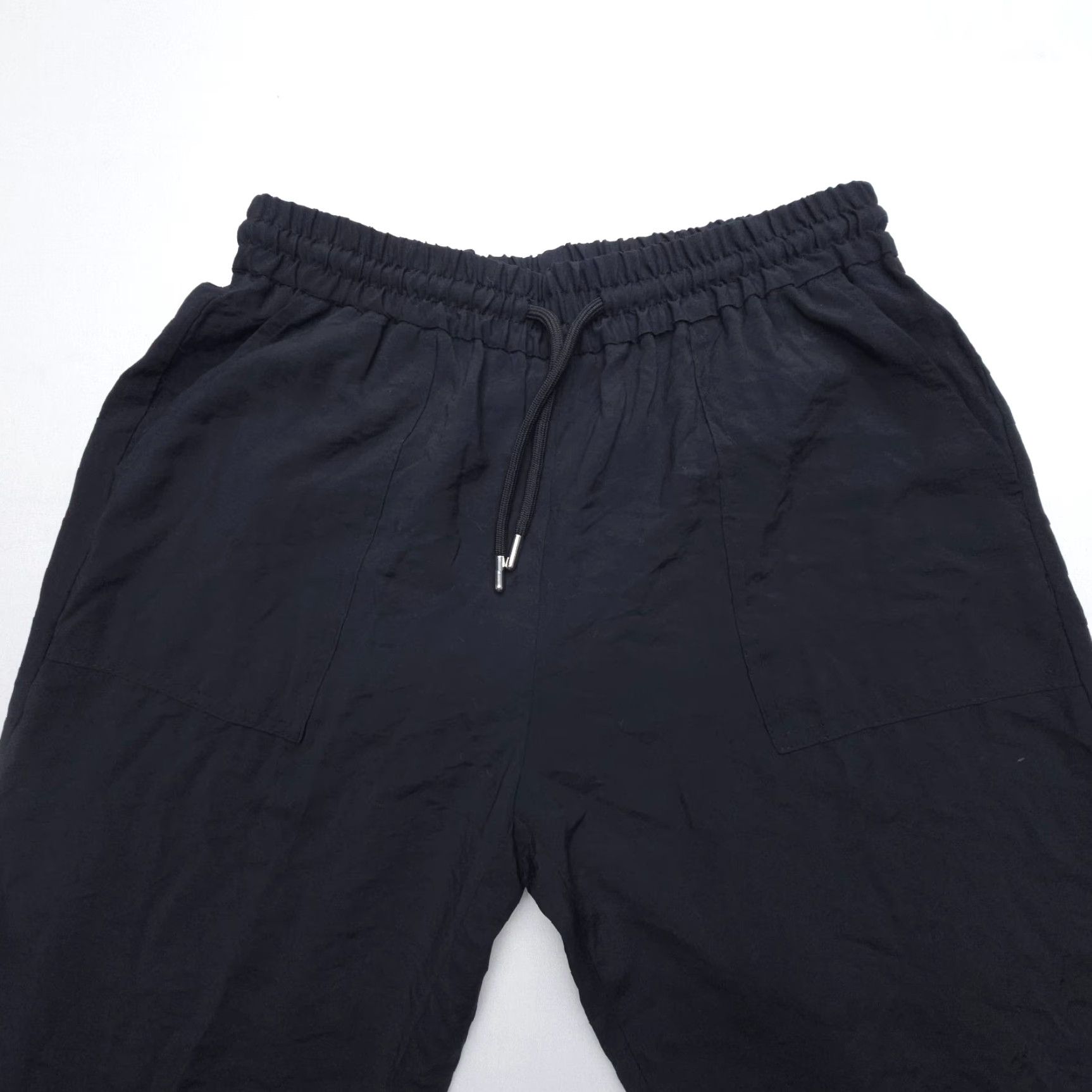 Zara Zara Joggers Women Medium Black Pull On Drawstring Light Modal Woven Loungewear Size 32" / US 10 / IT 46 - 3 Thumbnail