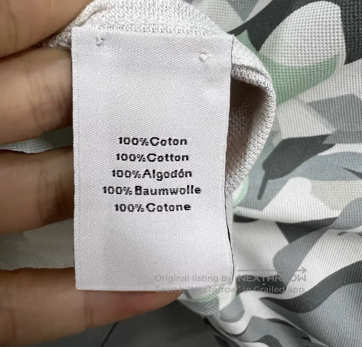 Hermes White Camouflage Short Sleeve Polo Shirt. Size US XL / EU 56 / 4 - 3 Thumbnail