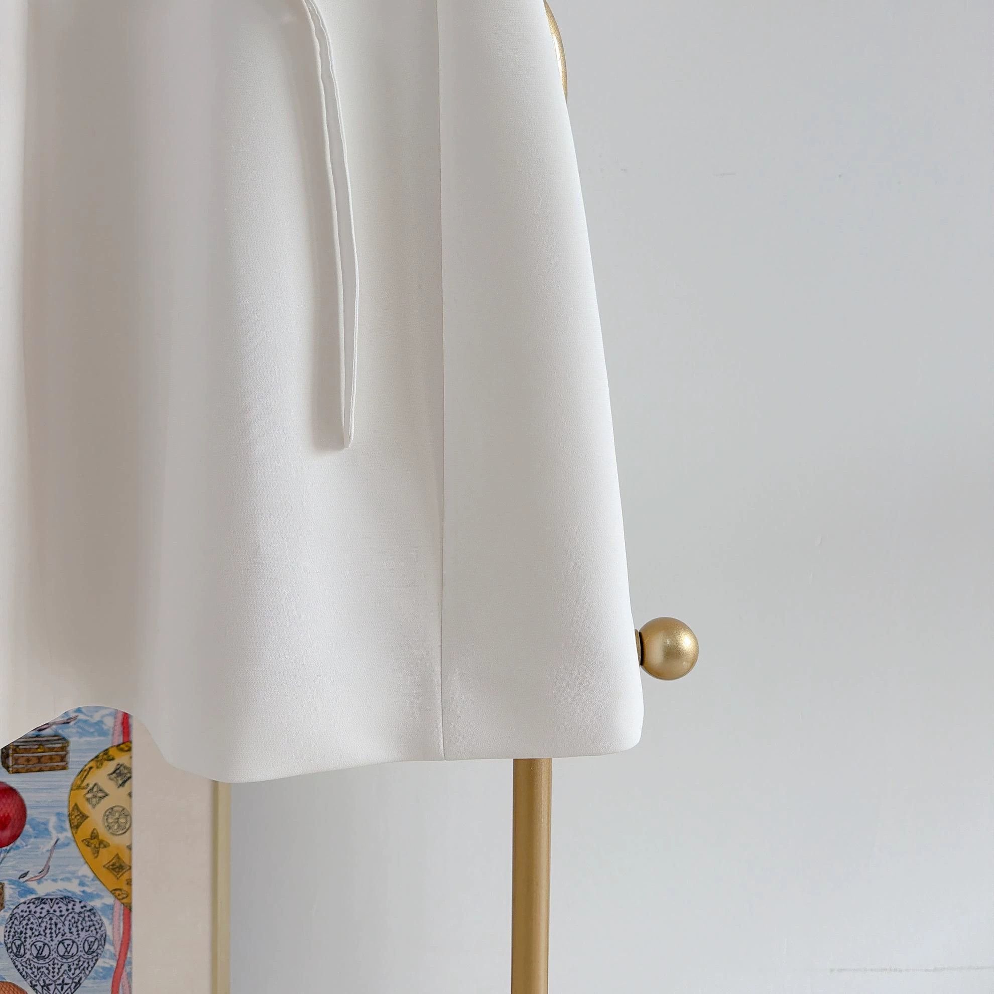 Theory Theory White Waist - cinched Dress Size 0 0581 Size XXS / US 00 / IT 34 - 4 Thumbnail