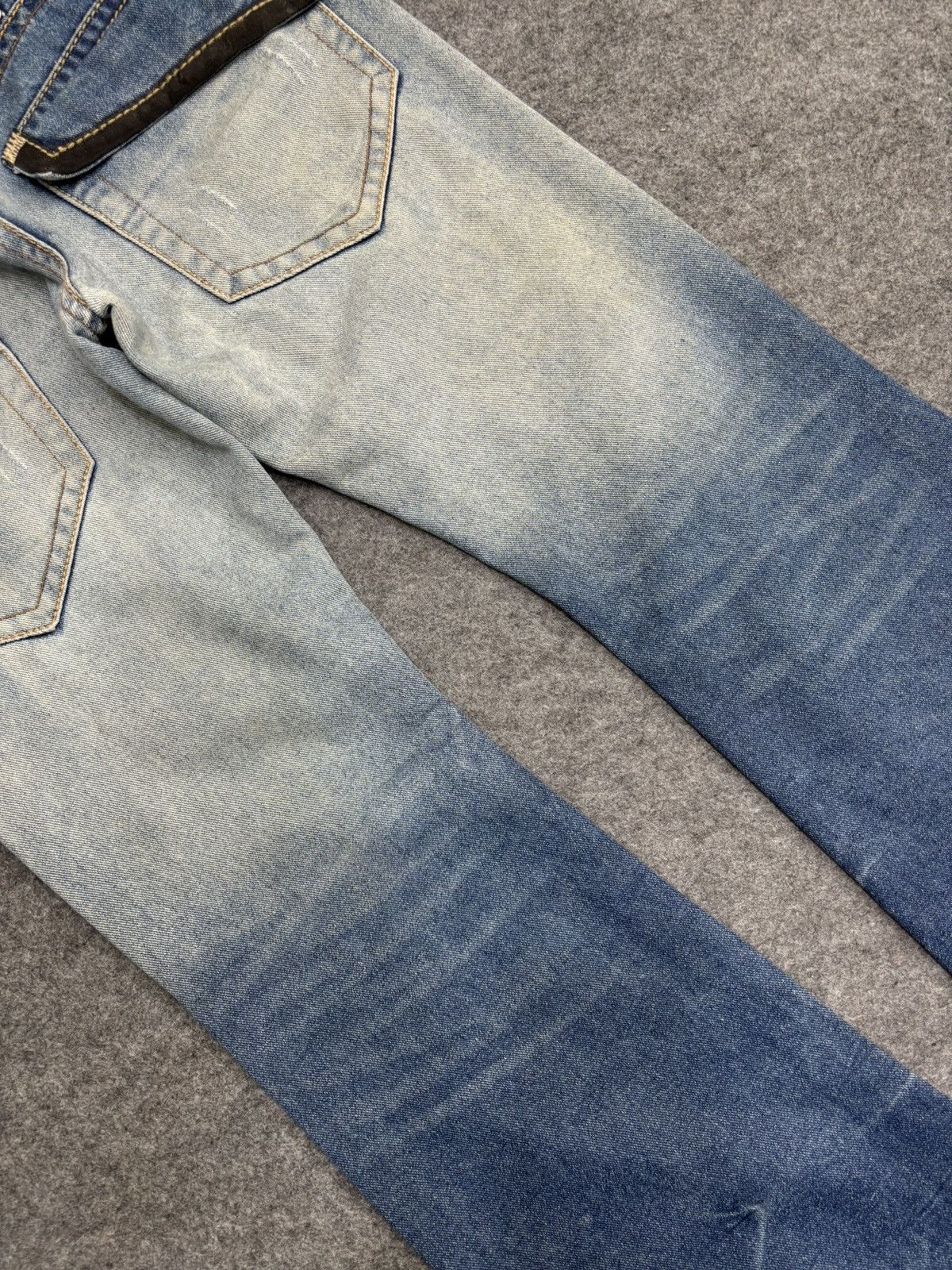 Seditionaries 💥Sick Super Flare Patchwork💥Icom Distressed Denim F596 Size US 34 / EU 50 - 20 Thumbnail