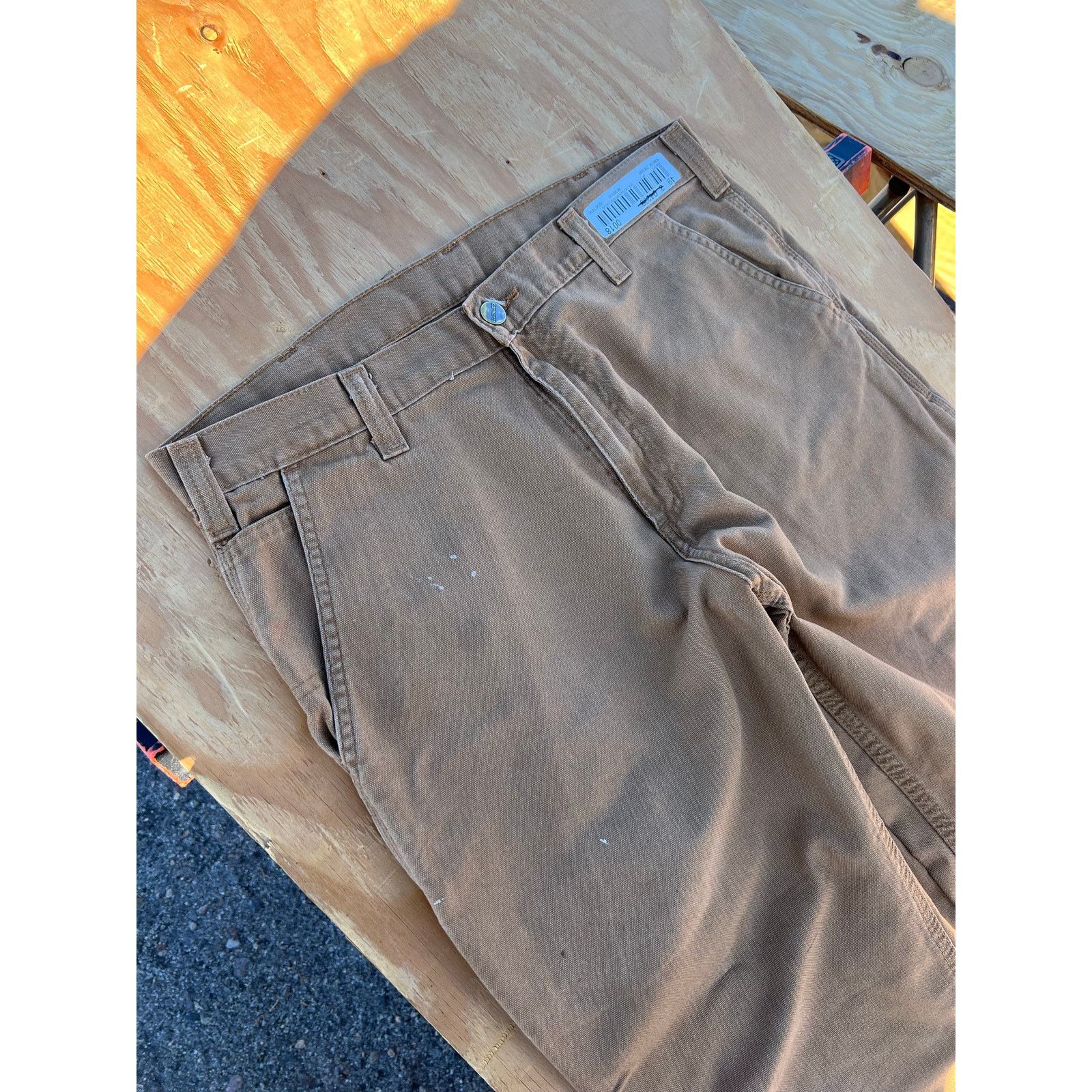 Carhartt Carhartt Jeans Mens 34x25 Brown Carpenter Dungaree Fit Size US 34 / EU 50 - 9 Thumbnail