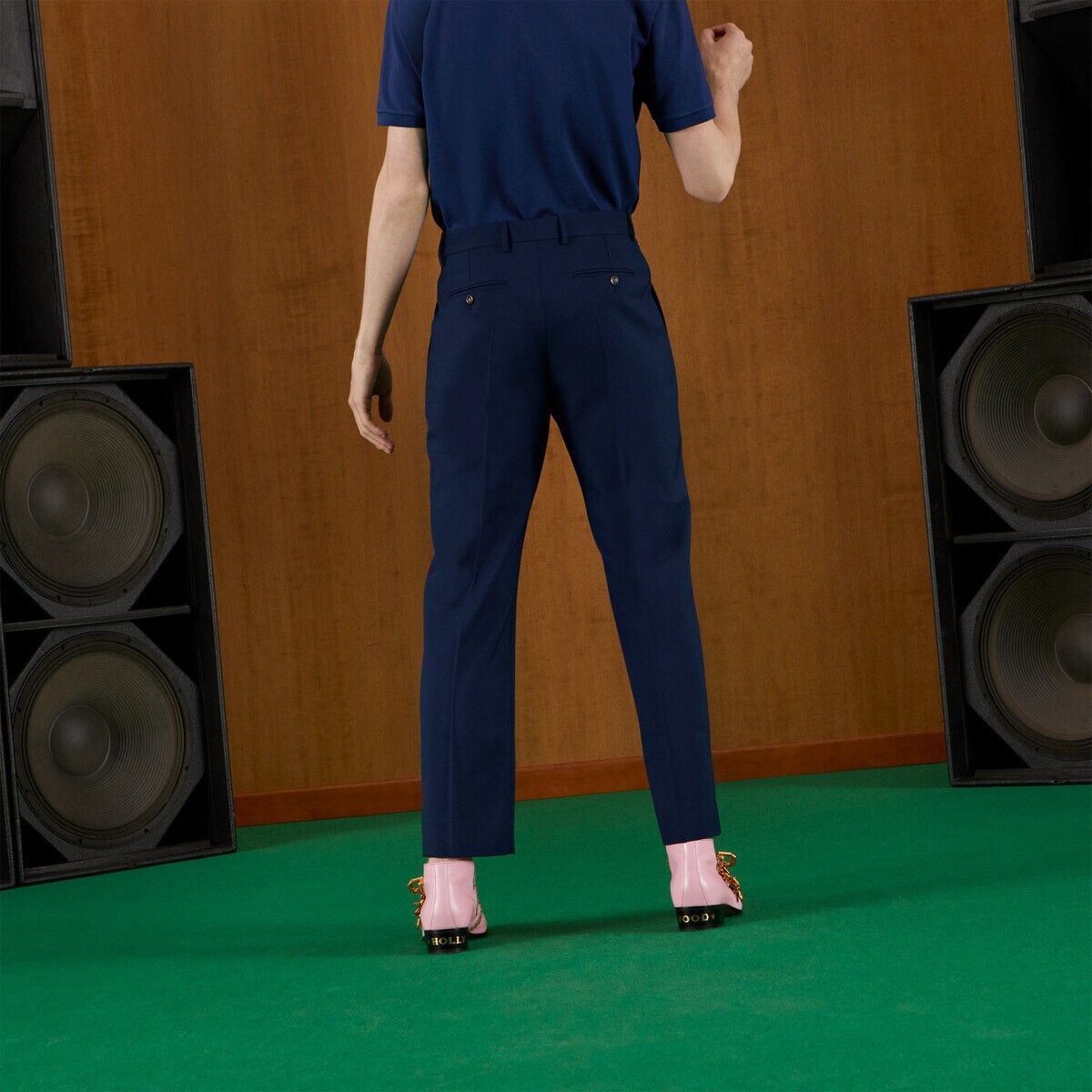 Gucci oc11z1025 Wool Mohair Pant in Blue Size US 28 / EU 44 - 10 Thumbnail
