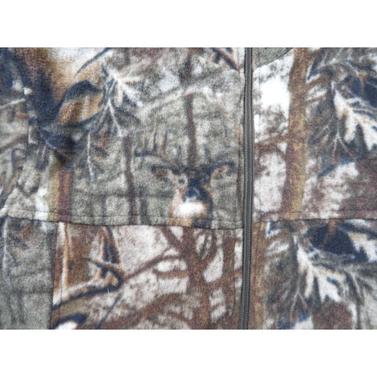 Vintage Maxxsel Sherpa Lined Camo Jacket Zip-up Deer Hunting Heavy Warm L Winter Coat Size US L / EU 52-54 / 3 - 4 Thumbnail