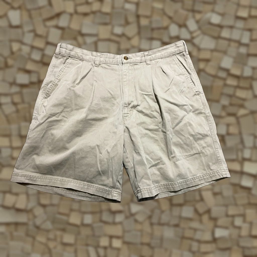 Vintage Woolrich Shorts Men's 36 Brown Khakis Pockets Pleated Casual Chino Regular Fit Vintage No N/A Mens Size US 36 / EU 52 - 1 Thumbnail