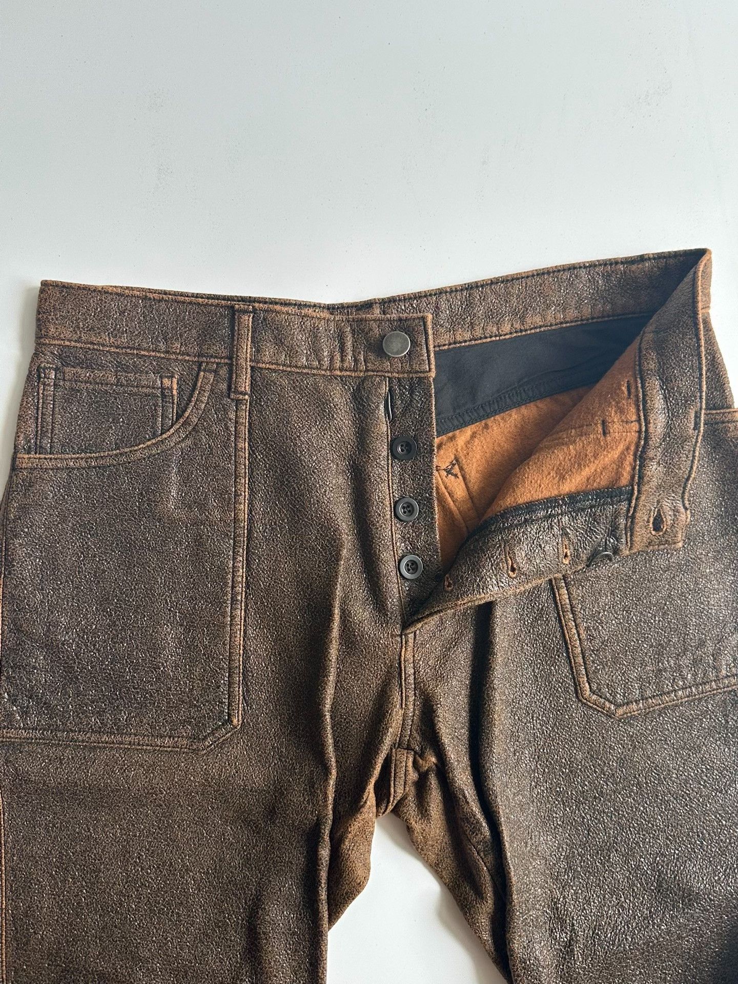 Maison Margiela Maison Margiela Ori.Batch Wax-coated 7/10 pants| Size US 30 / EU 46 - 8 Thumbnail