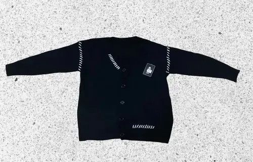Japanese Brand Latest Collection Hype Black Cardigan Knitwear Jumper Size US L / EU 52-54 / 3 - 1 Thumbnail