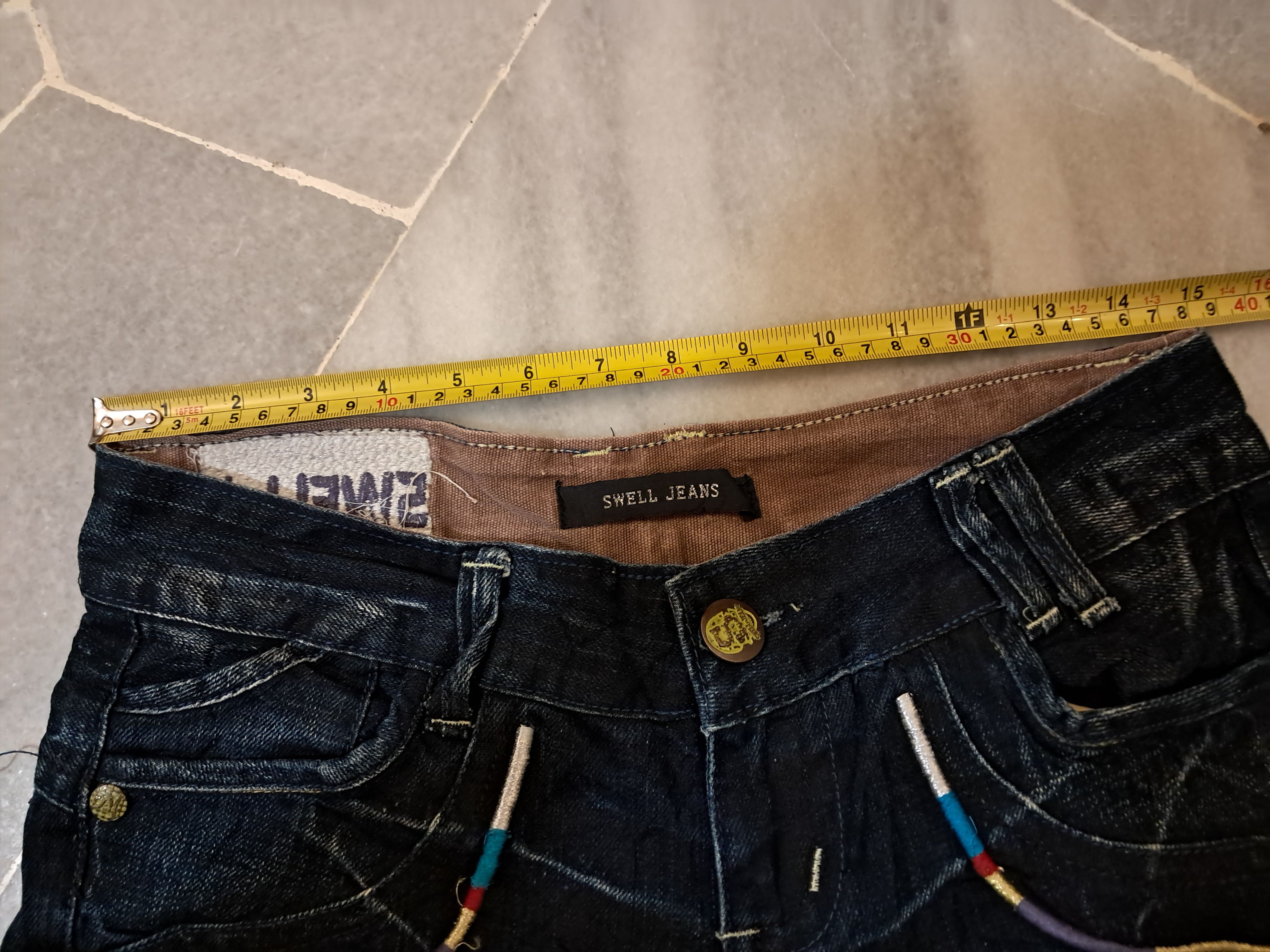 Hysteric Glamour × Japanese Brand × Tornado Mart Super Flare Jeans Japan Lightning Wash Swell Jeans Size US 30 / EU 46 - 15 Thumbnail