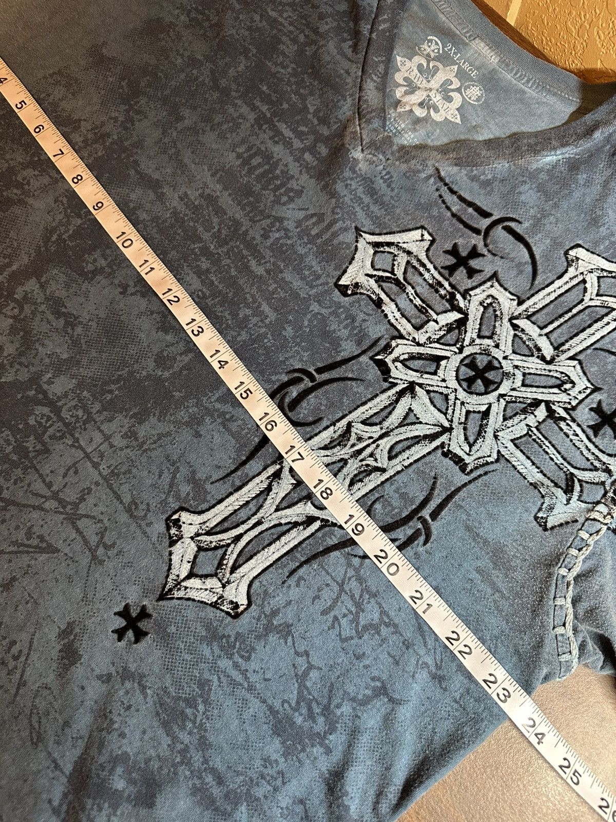 Vintage crazy Y2K Raw State Cross Wings t shirt grunge Size US XXL / EU 58 / 5 - 9 Thumbnail