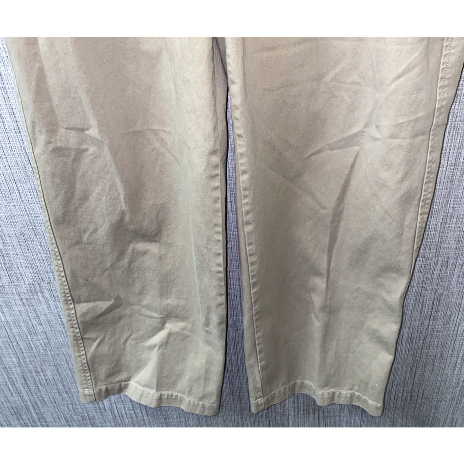 CO Duluth Mens Beige Cotton Casual Pants 38 x 34 Regular Flat Front Inseam 33 Mens Pants Casual Beige Cotton Duluth Shopping Size US 38 / EU 54 - 3 Thumbnail