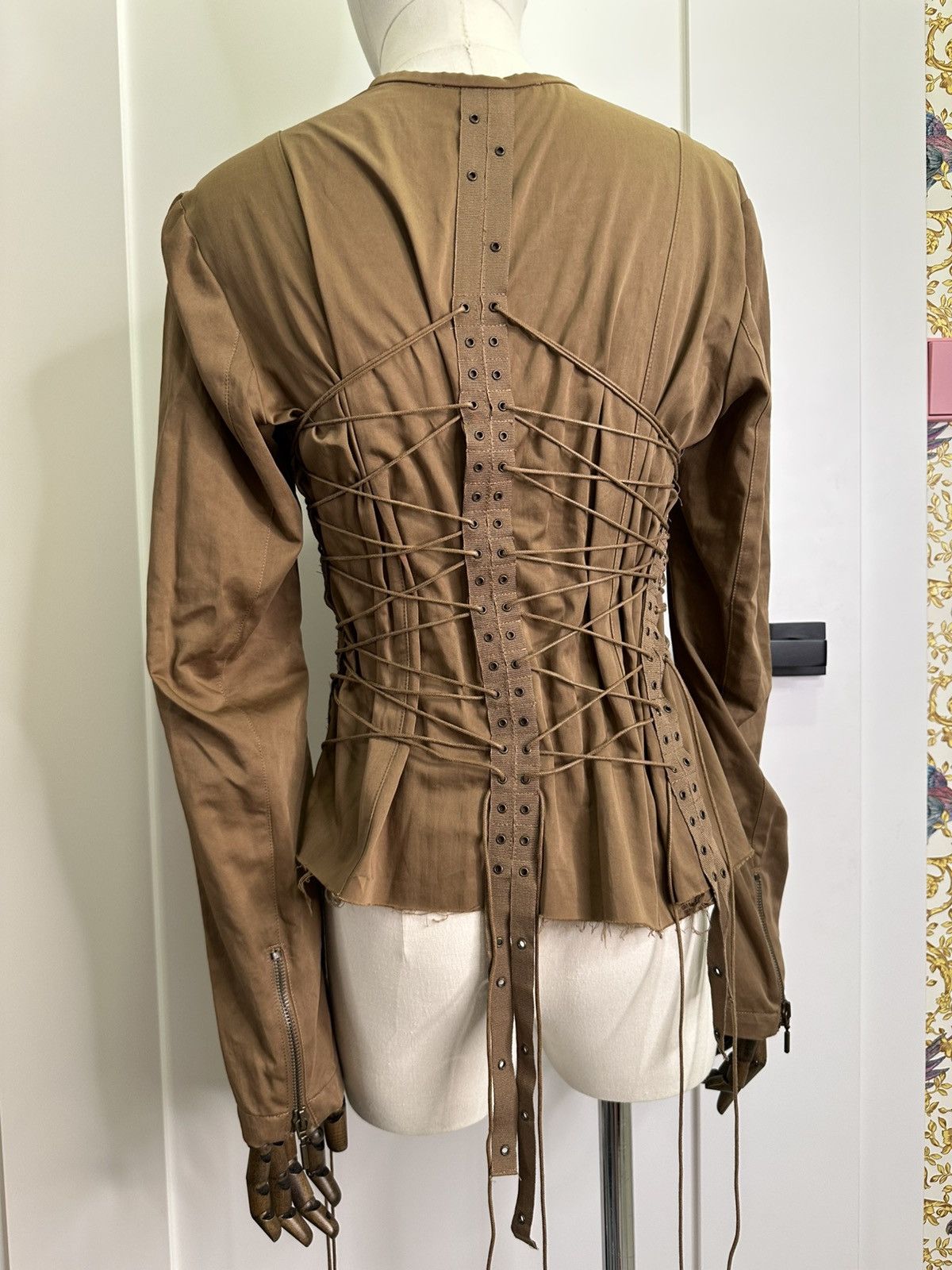Vintage × plein sud Very rare Plein Sud bondage corset blouse Faycal Amor Size M / US 6-8 / IT 42-44 - 5 Thumbnail