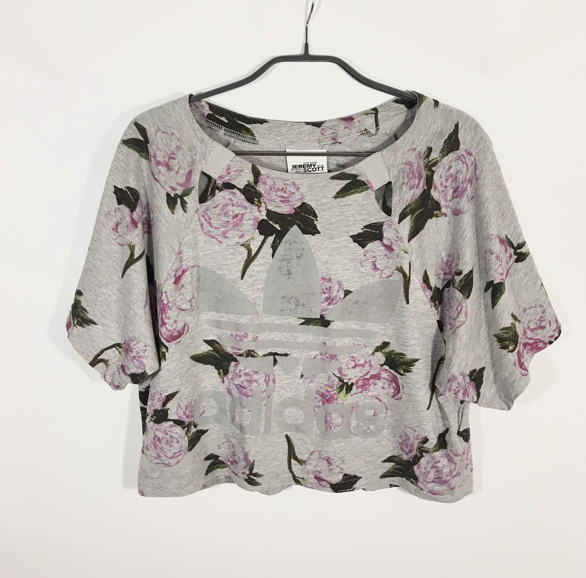 Adidas × Jeremy Scott Jeremy Scott Floral Crop Top Reflective Women's S Size S / US 4 / IT 40 - 1 Thumbnail