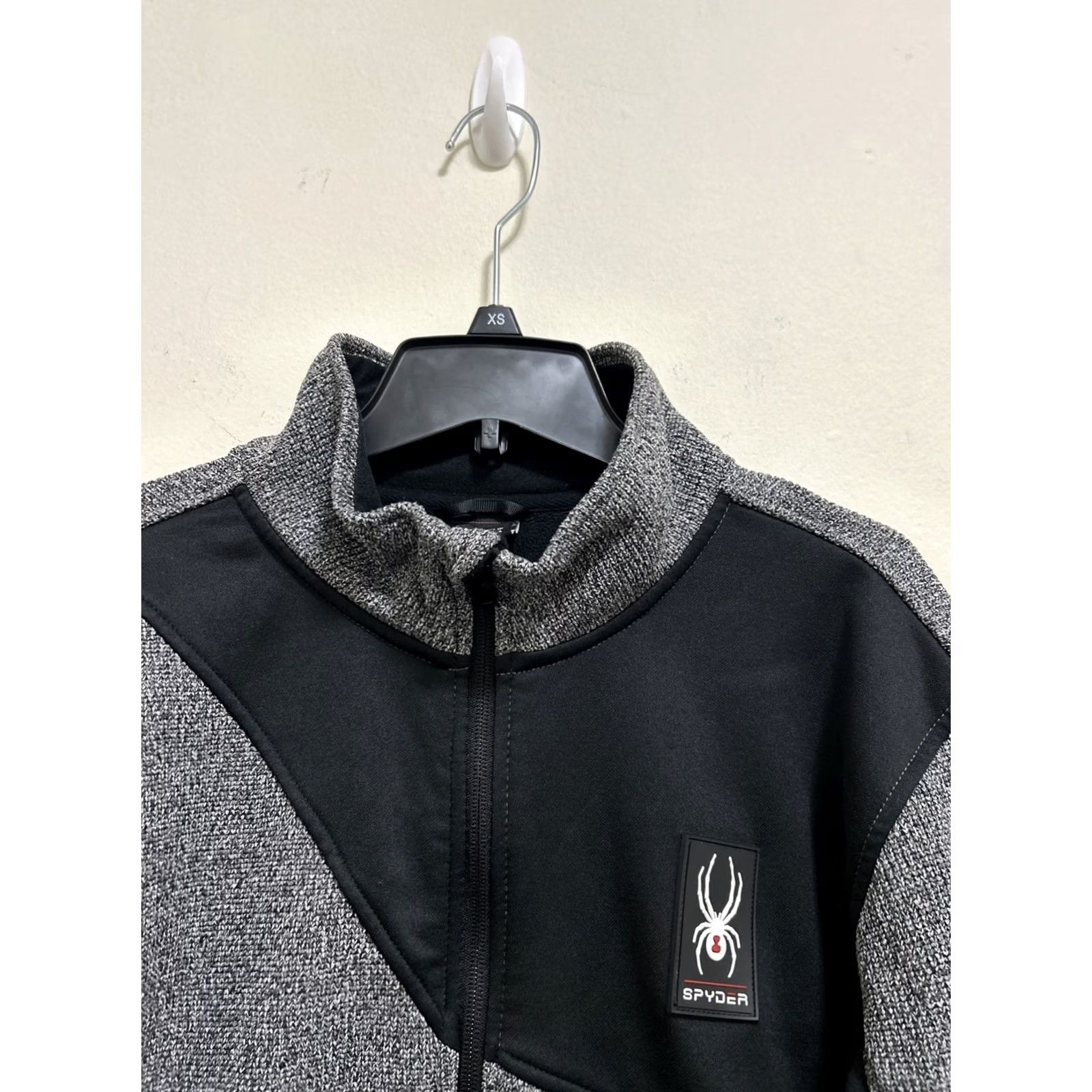 Spyder Spyder Full Zip Jacket Mens M Black Knit Polyester Lined Jacket Size US M / EU 48-50 / 2 - 6 Thumbnail