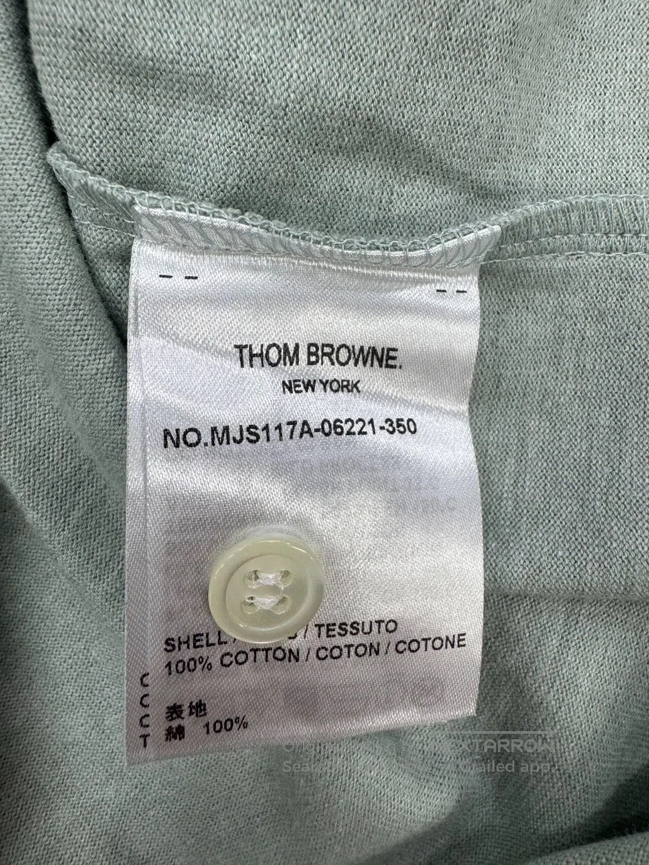 Thom Browne Thom Browne Long Sleeve T-Shirt Green. Size US S / EU 44-46 / 1 - 8 Thumbnail