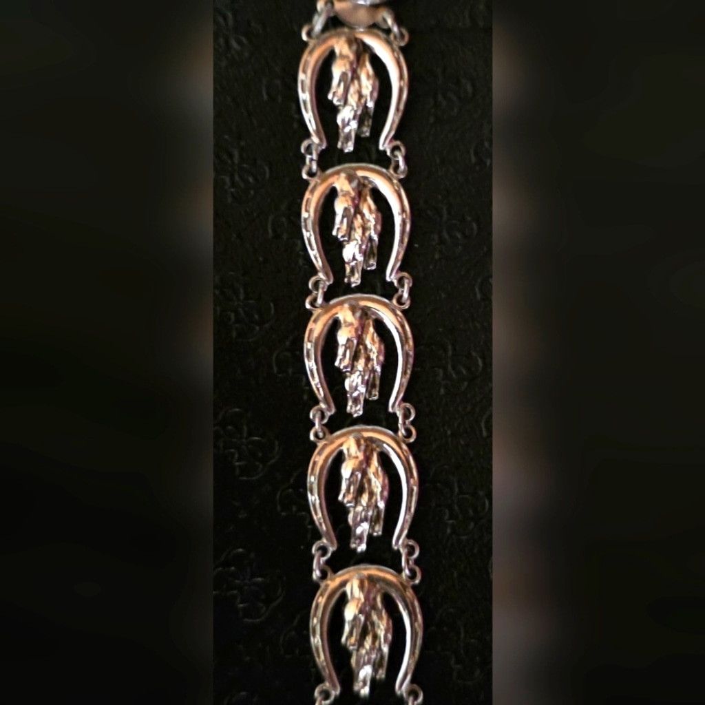 Other Vintage Silver Equestrian Bracelet Size ONE SIZE - 8 Thumbnail