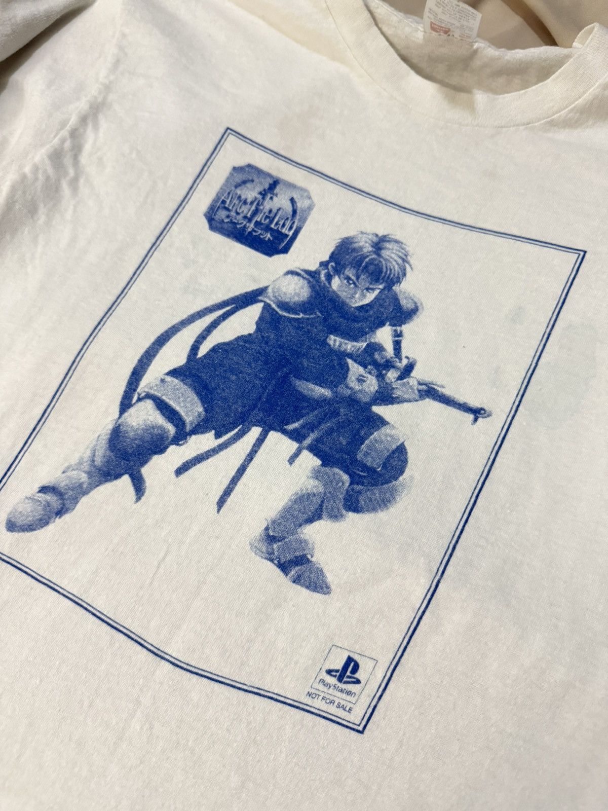 Vintage Vintage 90s Arch the Lad Playstation Japan Promo T-Shirt Size US M / EU 48-50 / 2 - 8 Thumbnail