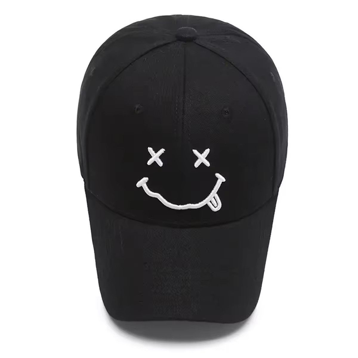 Other Smiling Face Embroidery Casquette Casual Fashion Solid Hat Size ONE SIZE - 1 Thumbnail
