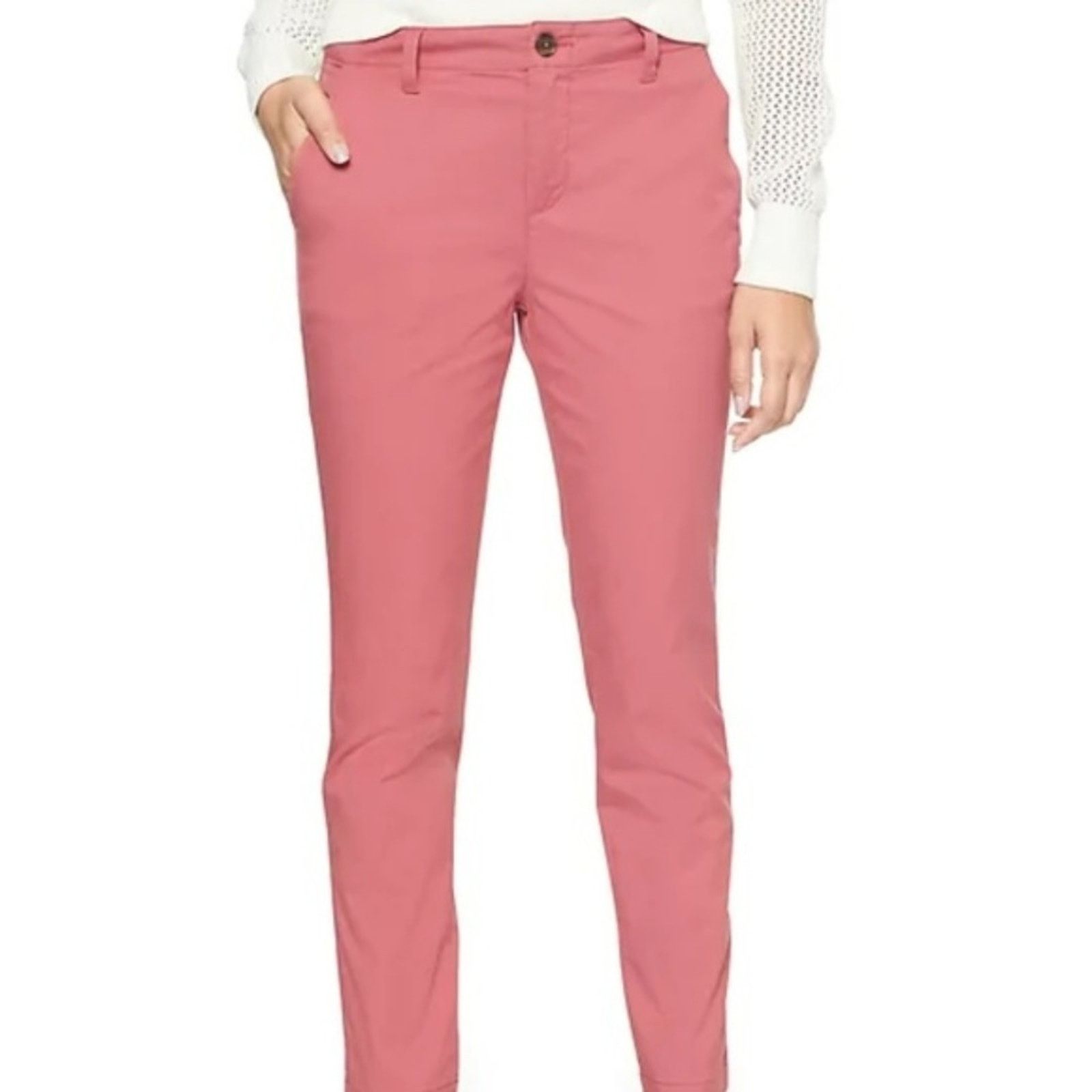 Gap GAP Girlfriend Pink Chino in Stretch Twill Size 25" / US 0 / IT 36 - 4 Thumbnail