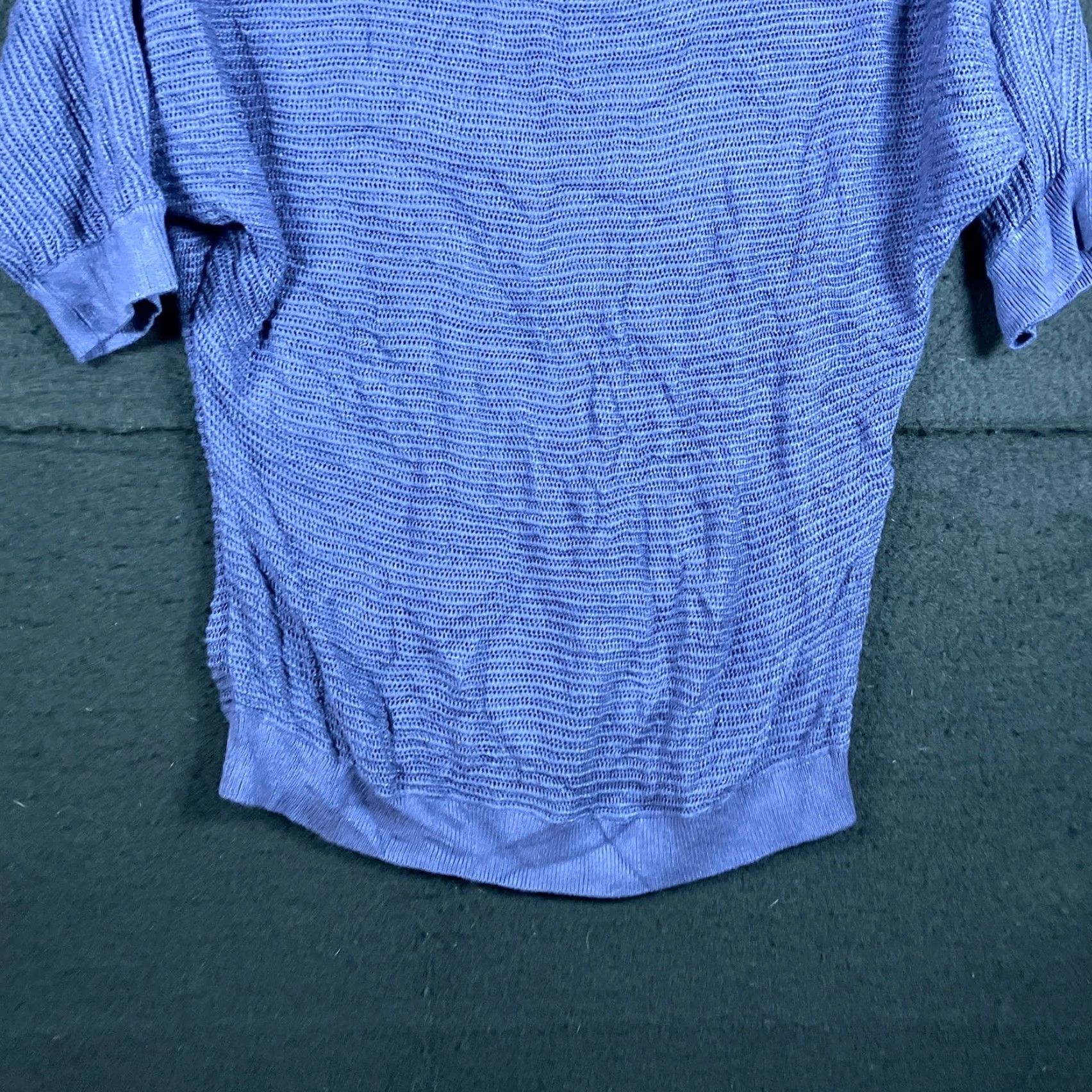 Express Express Sweater Purple Crew Neck Open Knit Dolman 3/4 Sleeve Sheer M Womens Size M / US 6-8 / IT 42-44 - 3 Thumbnail