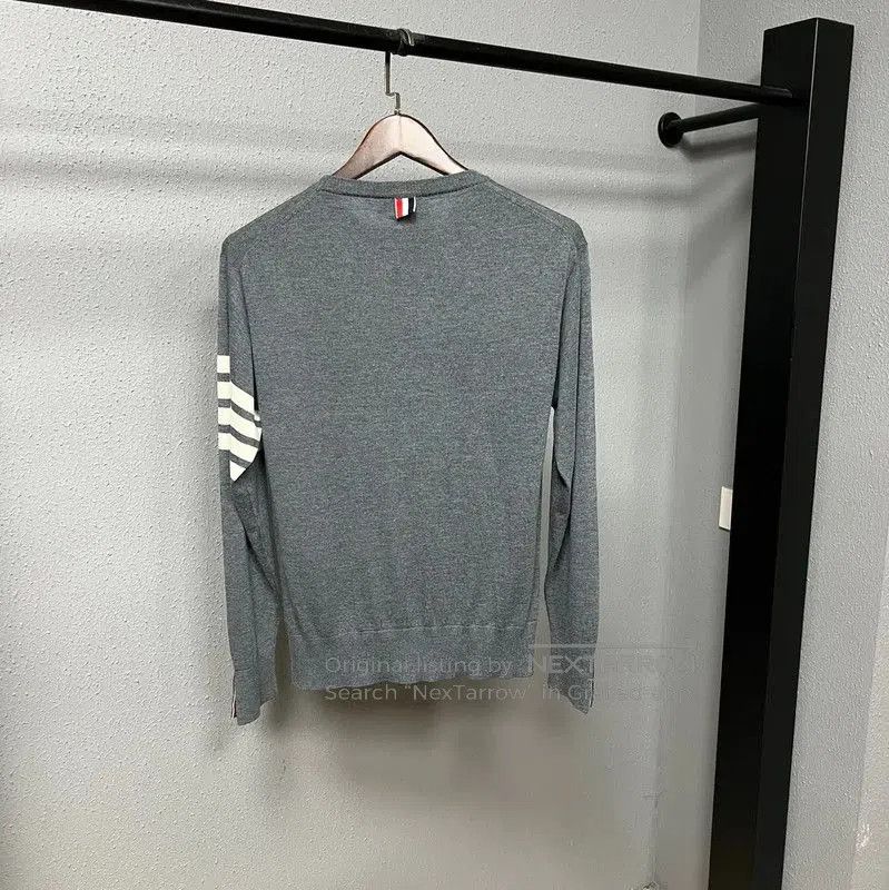Thom Browne Thom Browne Gray Cashmere Women's Sweater . Size L / US 10 / IT 46 - 2 Thumbnail