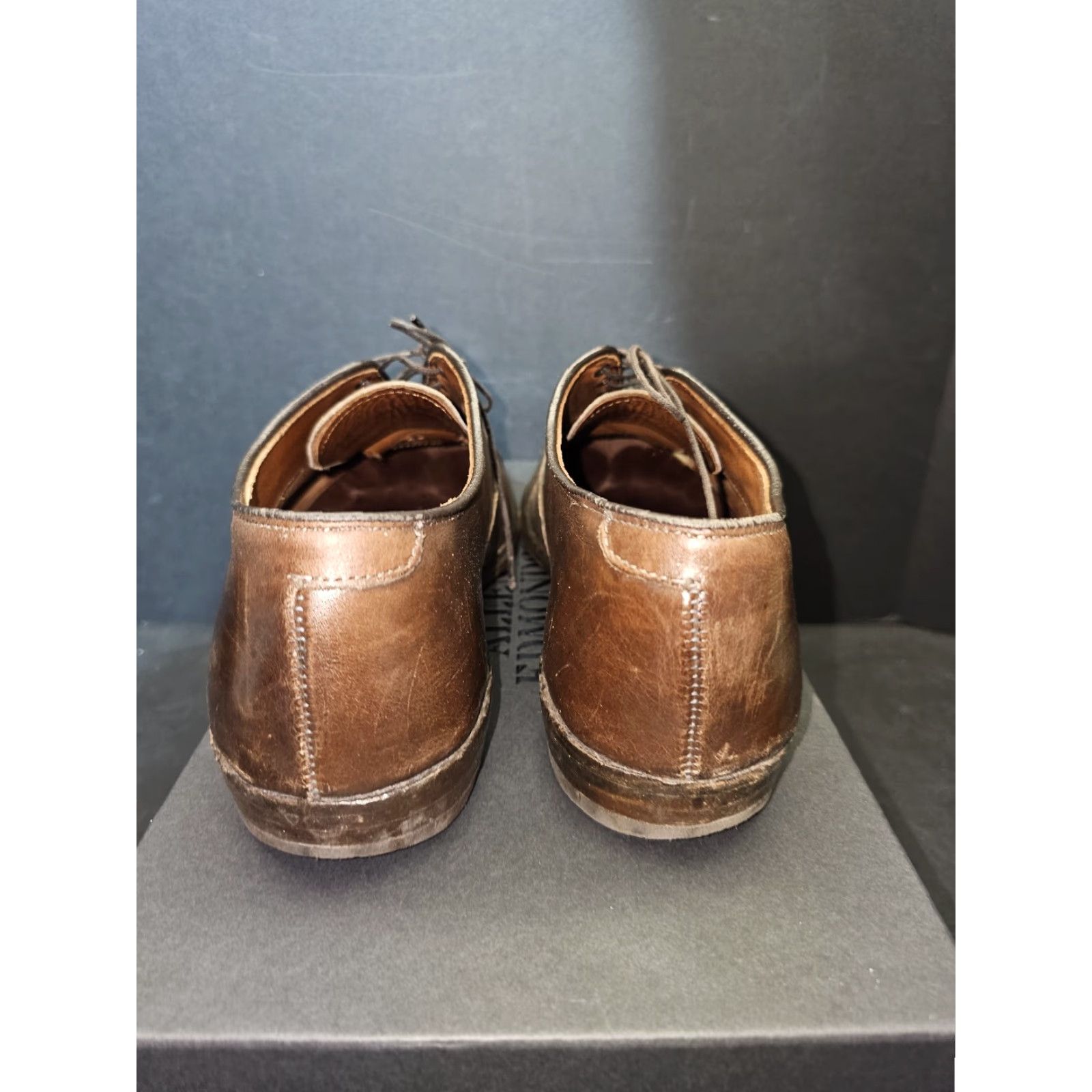 Allen Edmonds Allen Edmonds Park Ave Cap Toe Oxfords Mens Dress Shoes Size 10 D Brown Mahogany Brown (Vintage) Size ONE SIZE - 3 Thumbnail