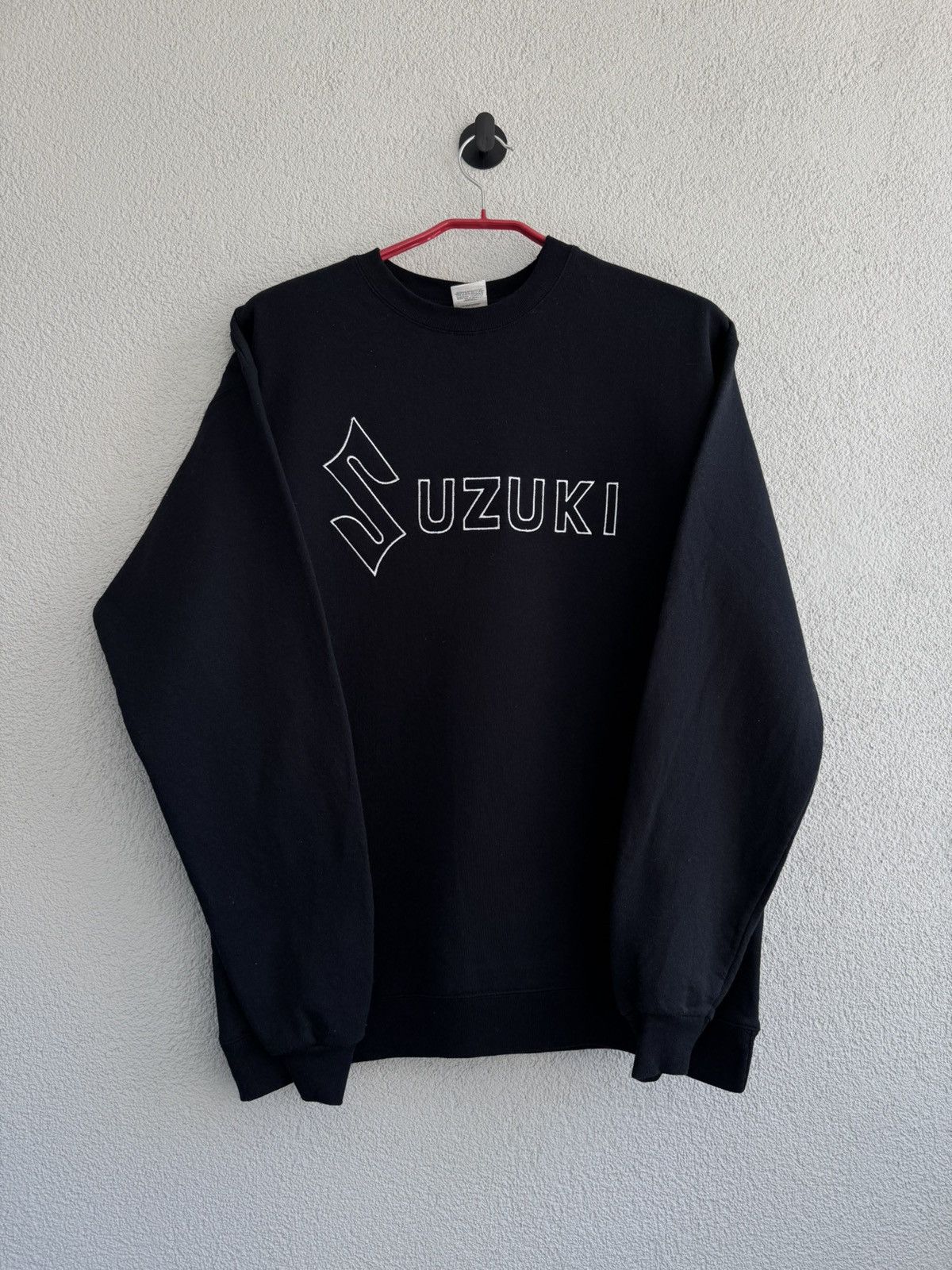 Vintage Suzuki Sweatshirt Black Crewneck Logo Size US M / EU 48-50 / 2 - 6 Thumbnail