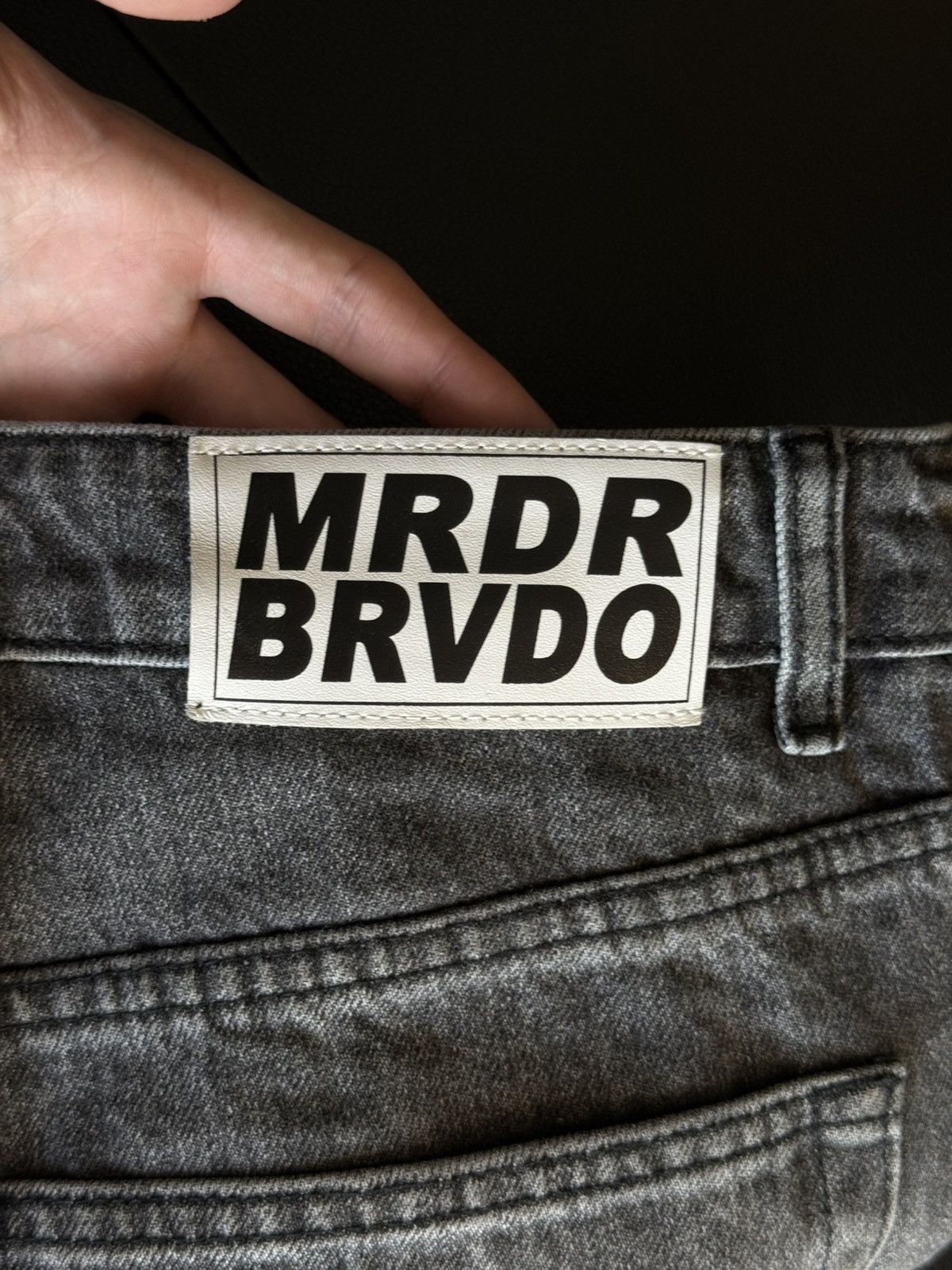 Who Decides War Who Decides War By MRDR BRVDO Black Wavy Denim Jeans 34 NEW Size US 34 / EU 50 - 8 Thumbnail