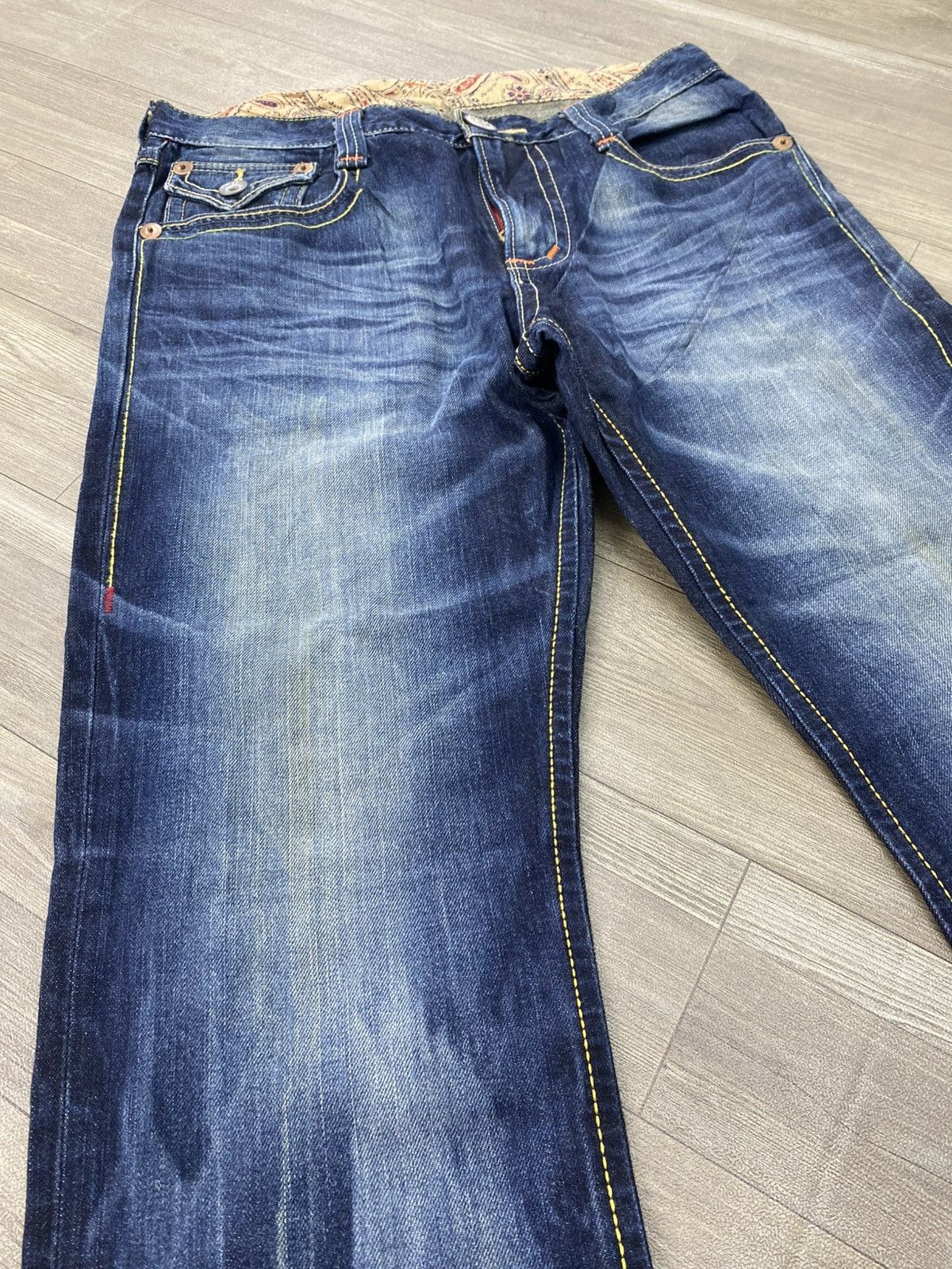 If Six Was Nine 2000s Ediwn Trip Japan Distressed Faded Lgb Punk Style Jeans Size US 34 / EU 50 - 4 Thumbnail