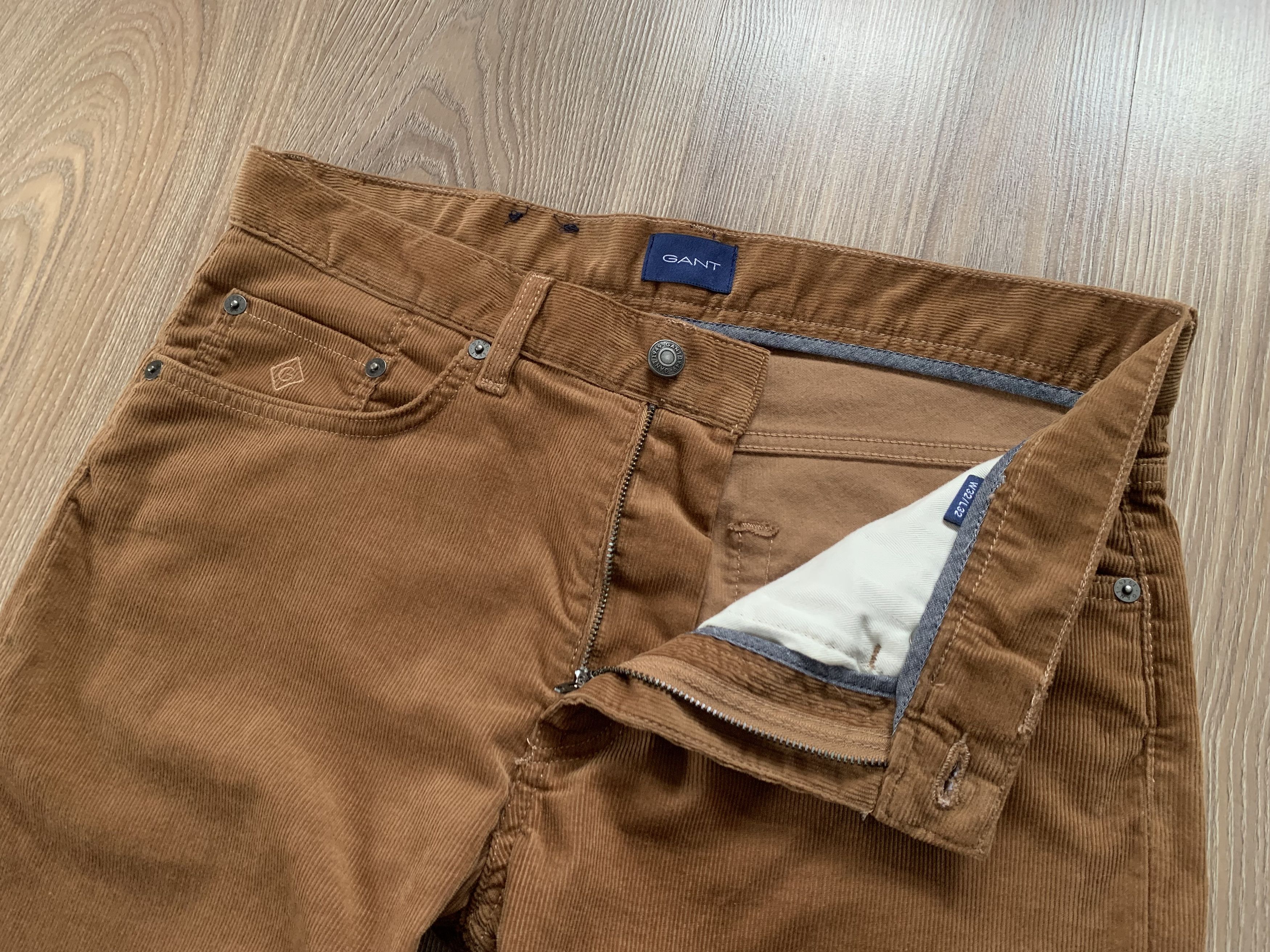 Gant GANT Hayes Slim Brown Corduroy Pants Size US 32 / EU 48 - 5 Thumbnail