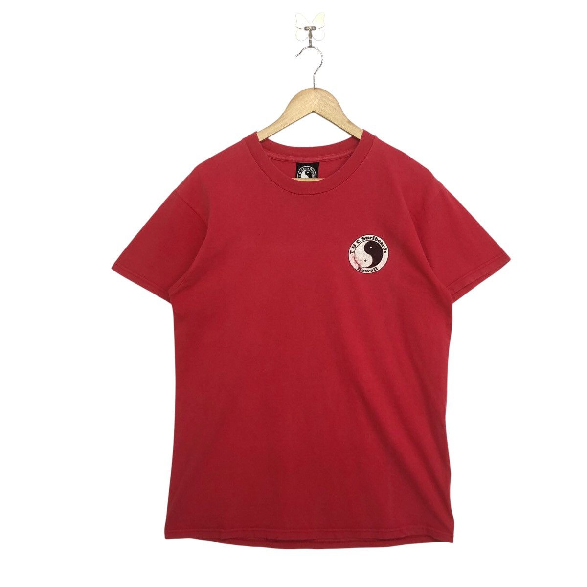 Vintage Vintage T&C Surf Design Hawaii Backhitt Tshirt Size US M / EU 48-50 / 2 - 2 Thumbnail