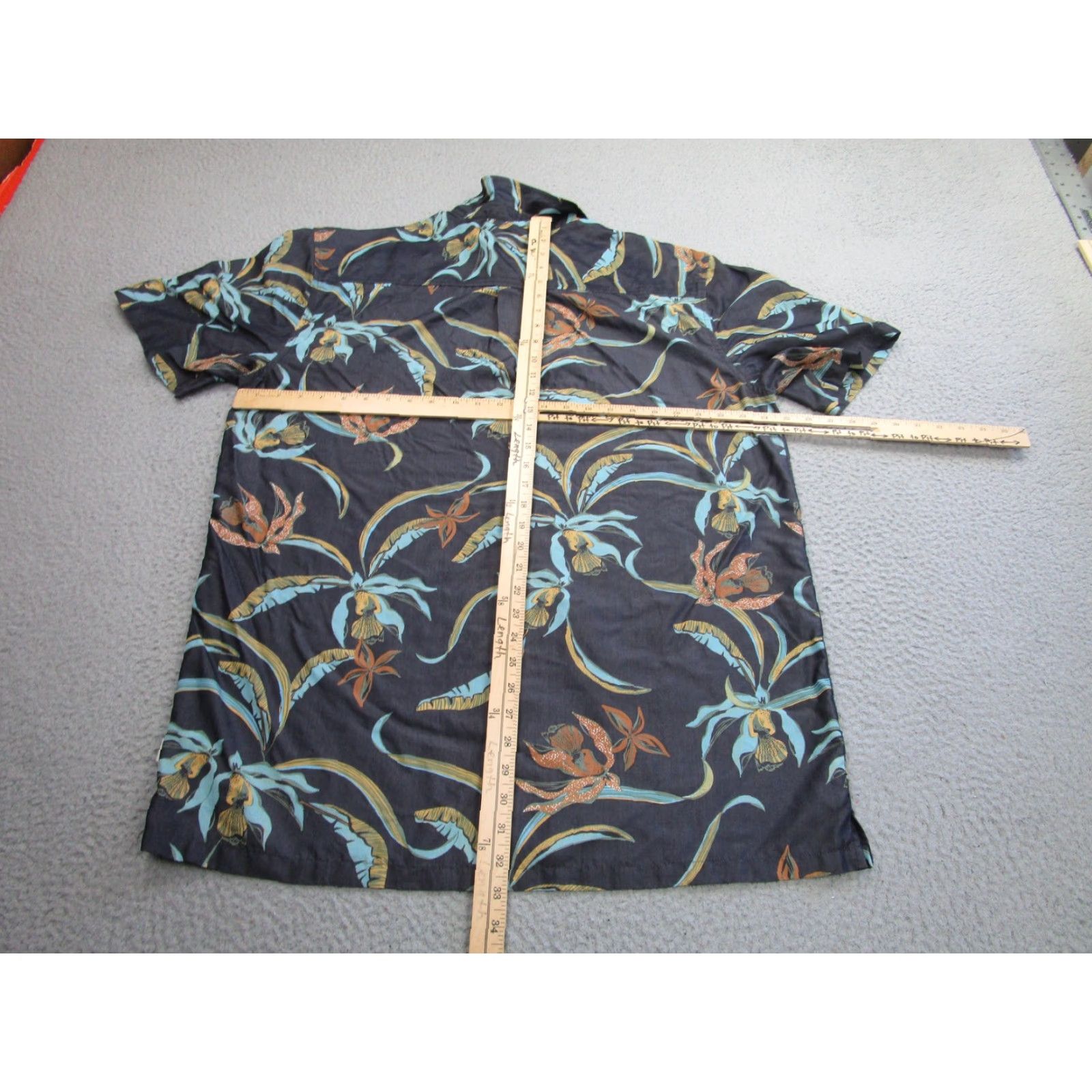 ALOHAS Jack O’Neill Shirt Mens 2XL Black Hawaiian Aloha Floral Button Front Relaxed Size US XXL / EU 58 / 5 - 6 Thumbnail