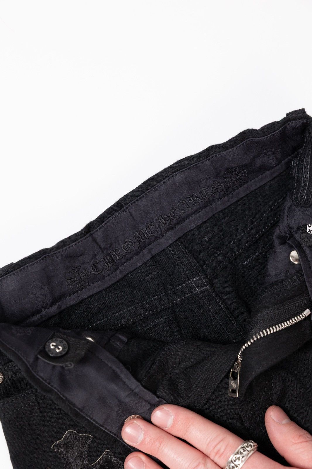 Chrome Hearts Chrome Hearts KIDS Cross Patch Denim Size 22" - 12 Thumbnail
