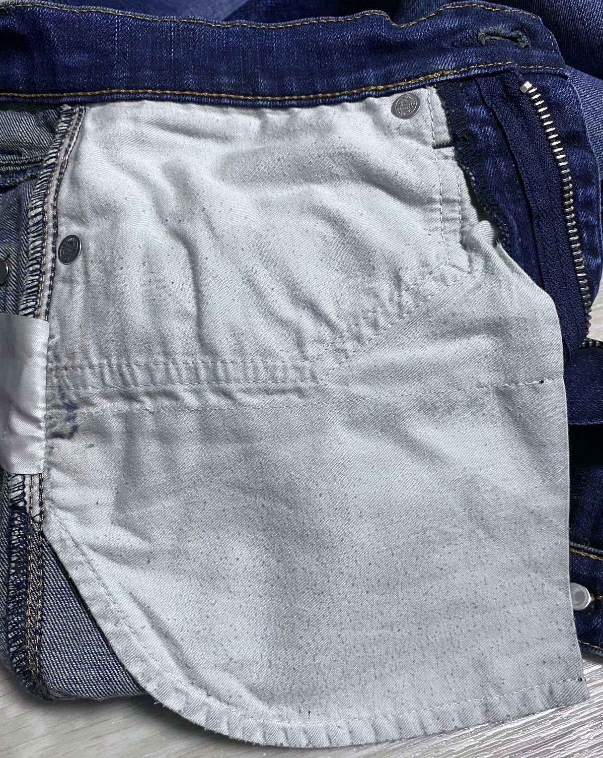 Acne Studios Womens Acne Studios Max Prince Washed Navy Jeans Denim Thick Size 28" / US 6 / IT 42 - 15 Thumbnail