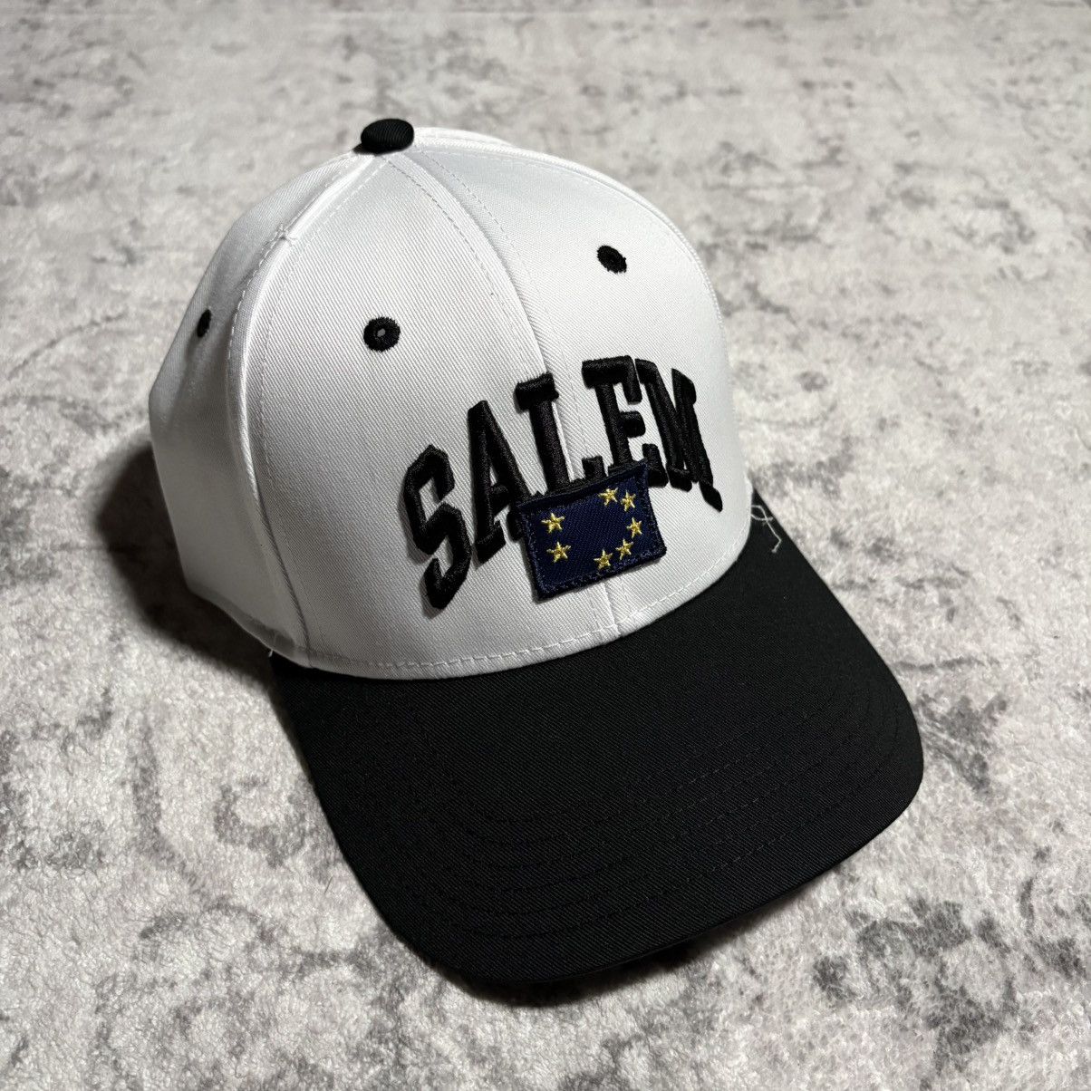 S4LEM Salem Stars Flag Patch Hat Black Black/White Size ONE SIZE - 1 Thumbnail