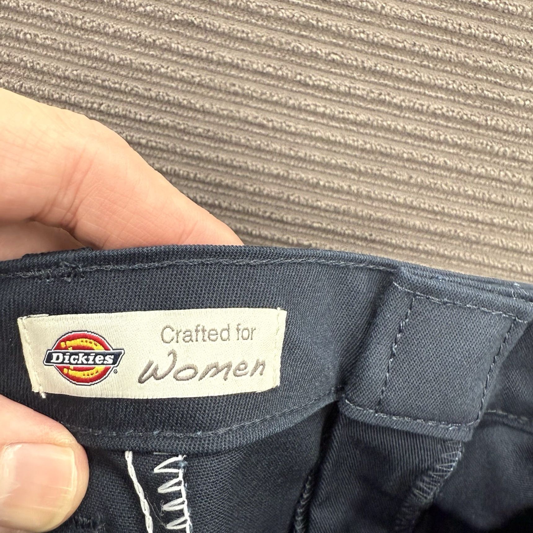 Dickies Dickies Pants Women 8/32 Blue Polyester Logo Workwear Straight Leg Size 30" / US 8 / IT 44 - 3 Thumbnail