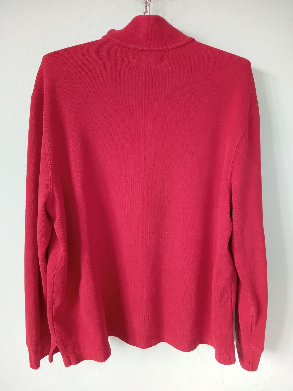 Polo Ralph Lauren Vtg Polo Ralph Lauren Red Sweater 1/4 Zip Size US XL / EU 56 / 4 - 7 Thumbnail